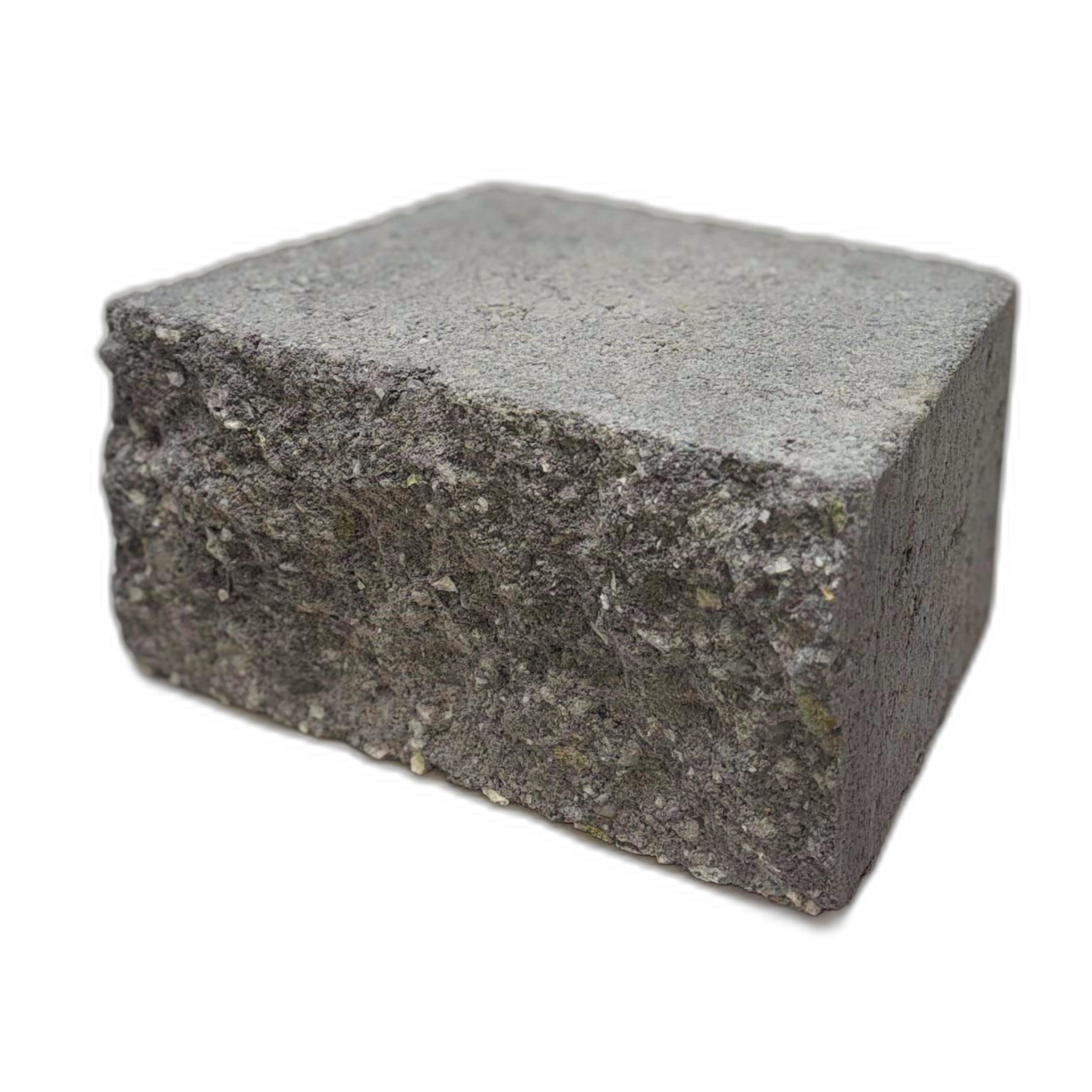  SWGB 4-in H x 8-in L x 5.5-in D Gray/Charcoal Concrete Retaining wall block