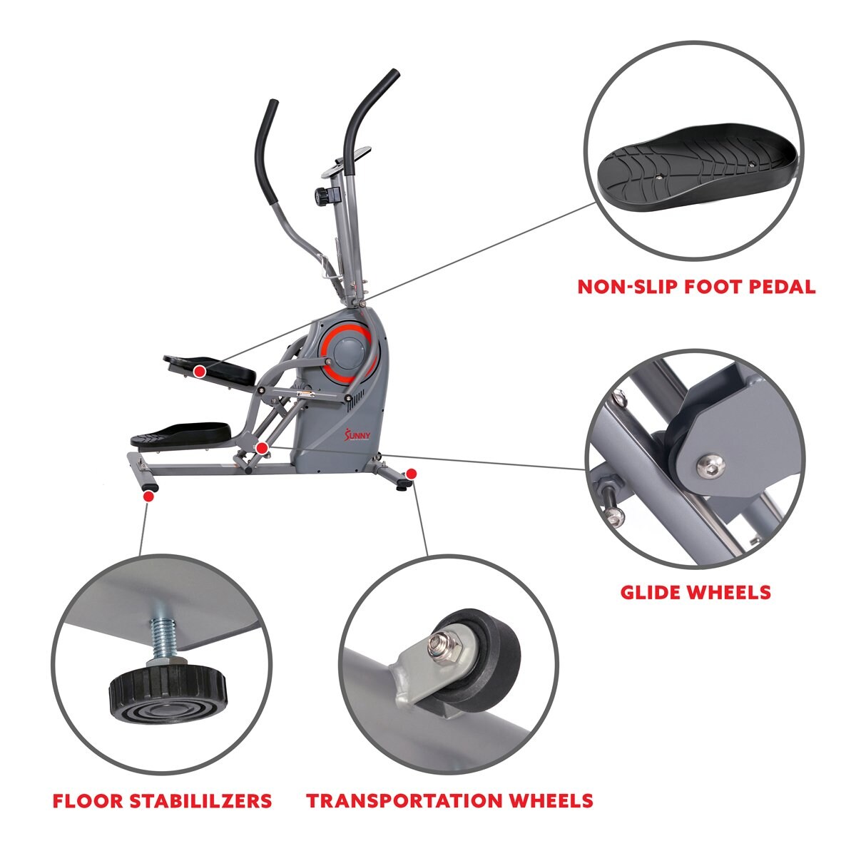 Sunny Health & Fitness SF-E3911 ellipticals - View #6