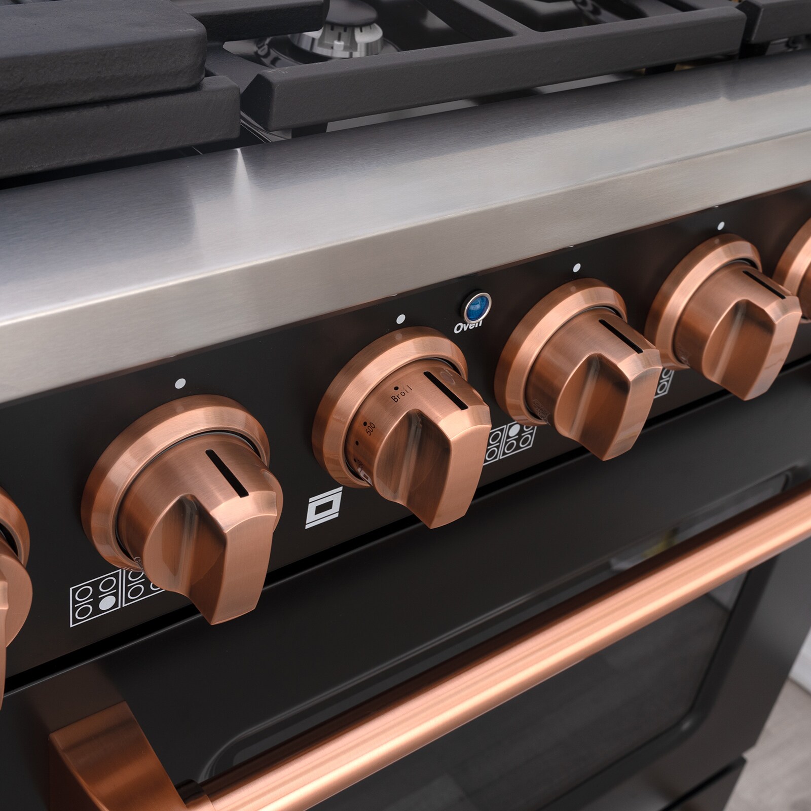 Akicon AK-JK48A1-BC Double-Oven-Gas-Ranges - View #4