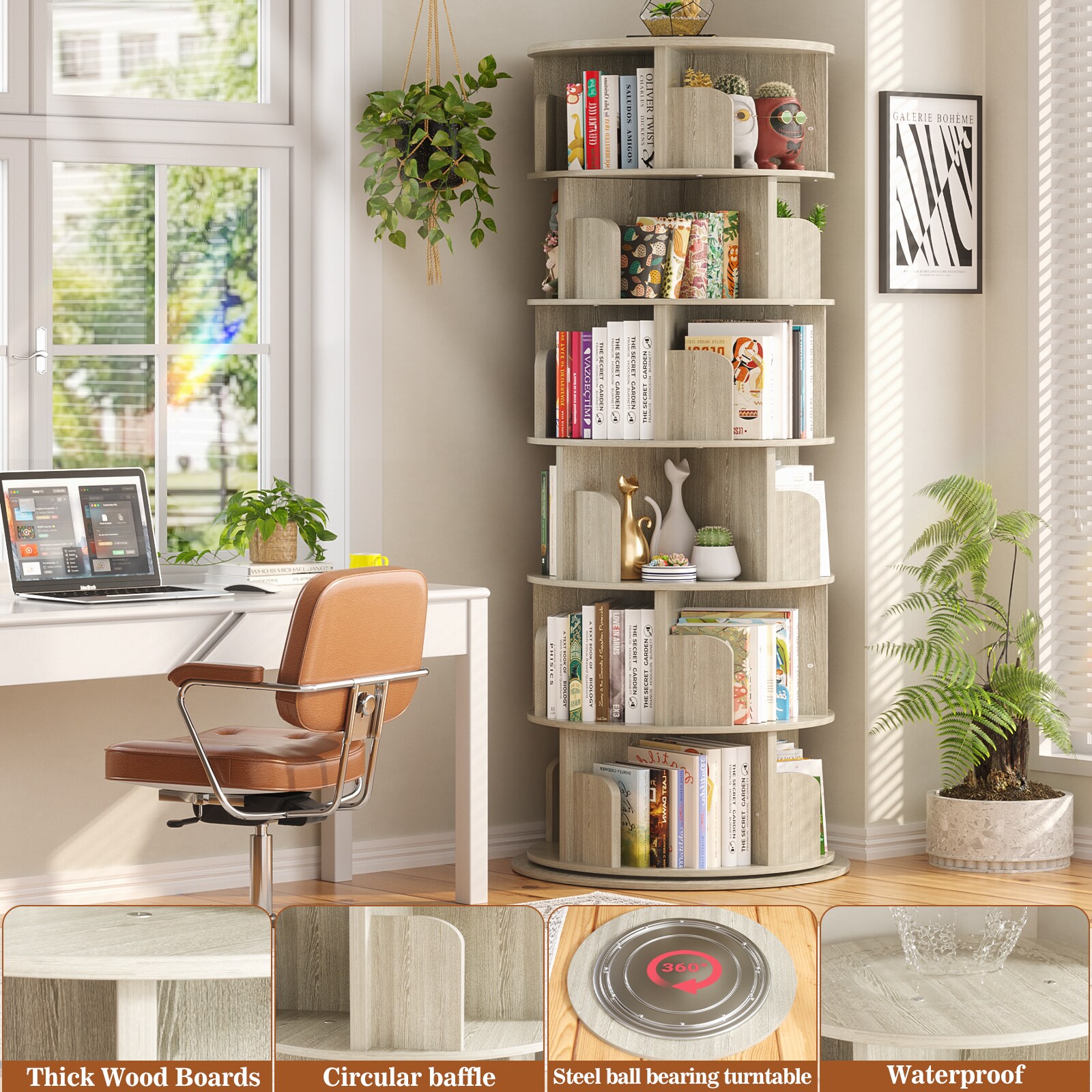 Aheaplus XZSJ-6C-WO bookcases - View #5