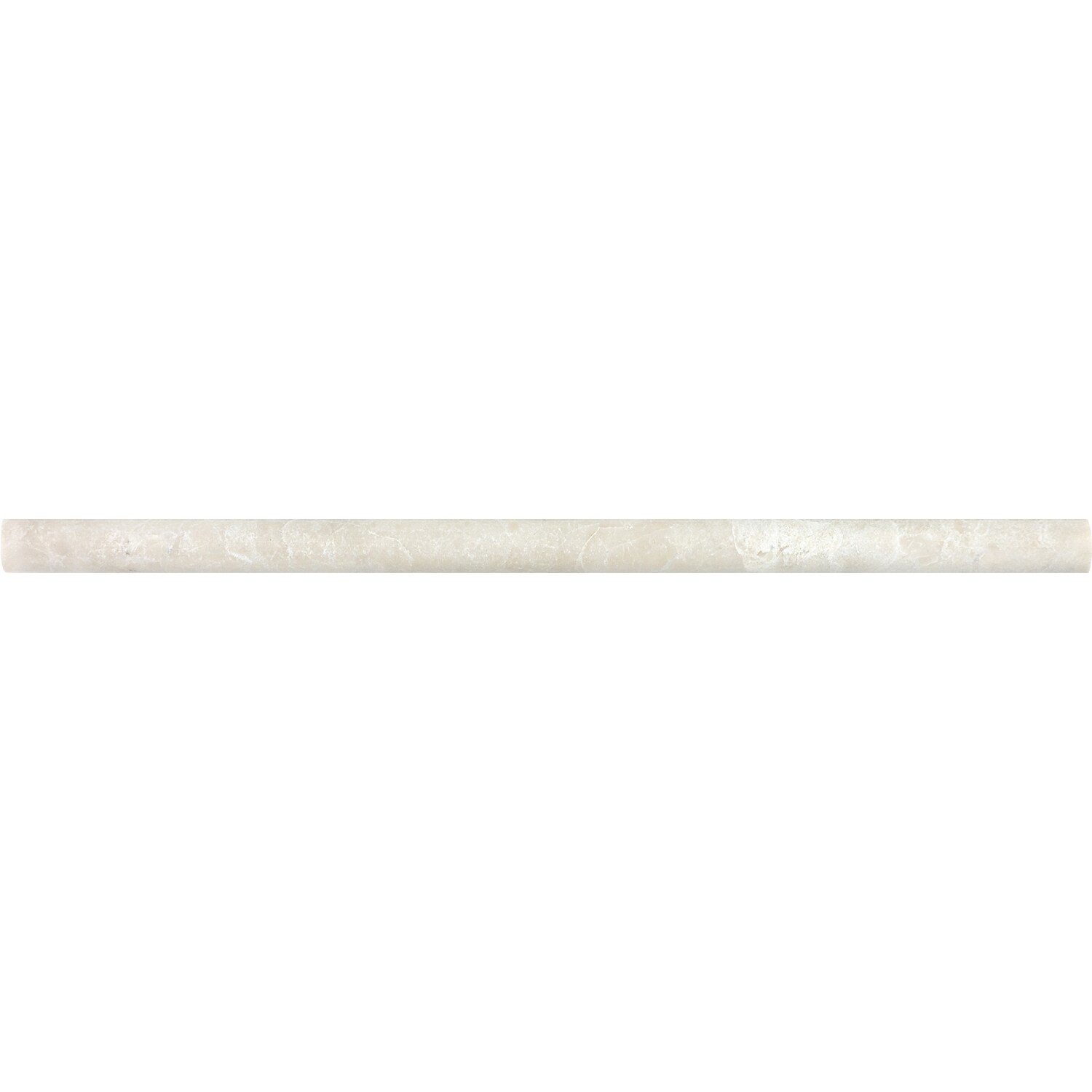 Anatolia Tile Crema Luna Natural Stone Marble Pencil Liner Tile 58 In X 12 In At