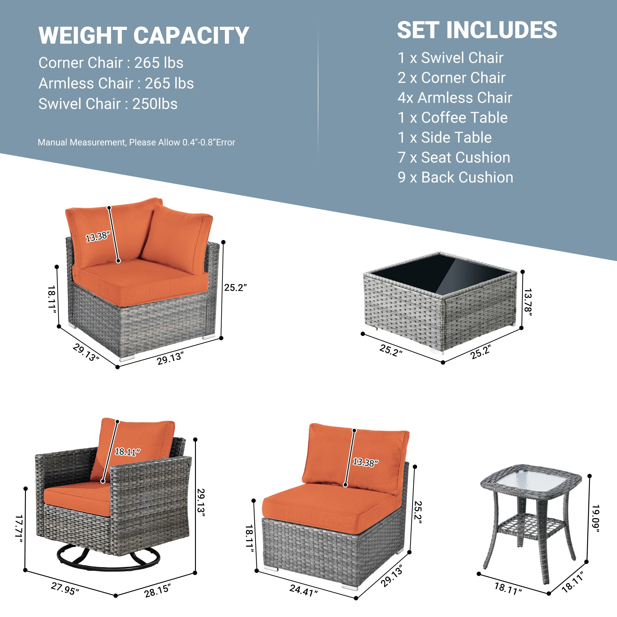 weaxty DDFPRRSGRS808 Patio-Sofas-Daybeds - View #7