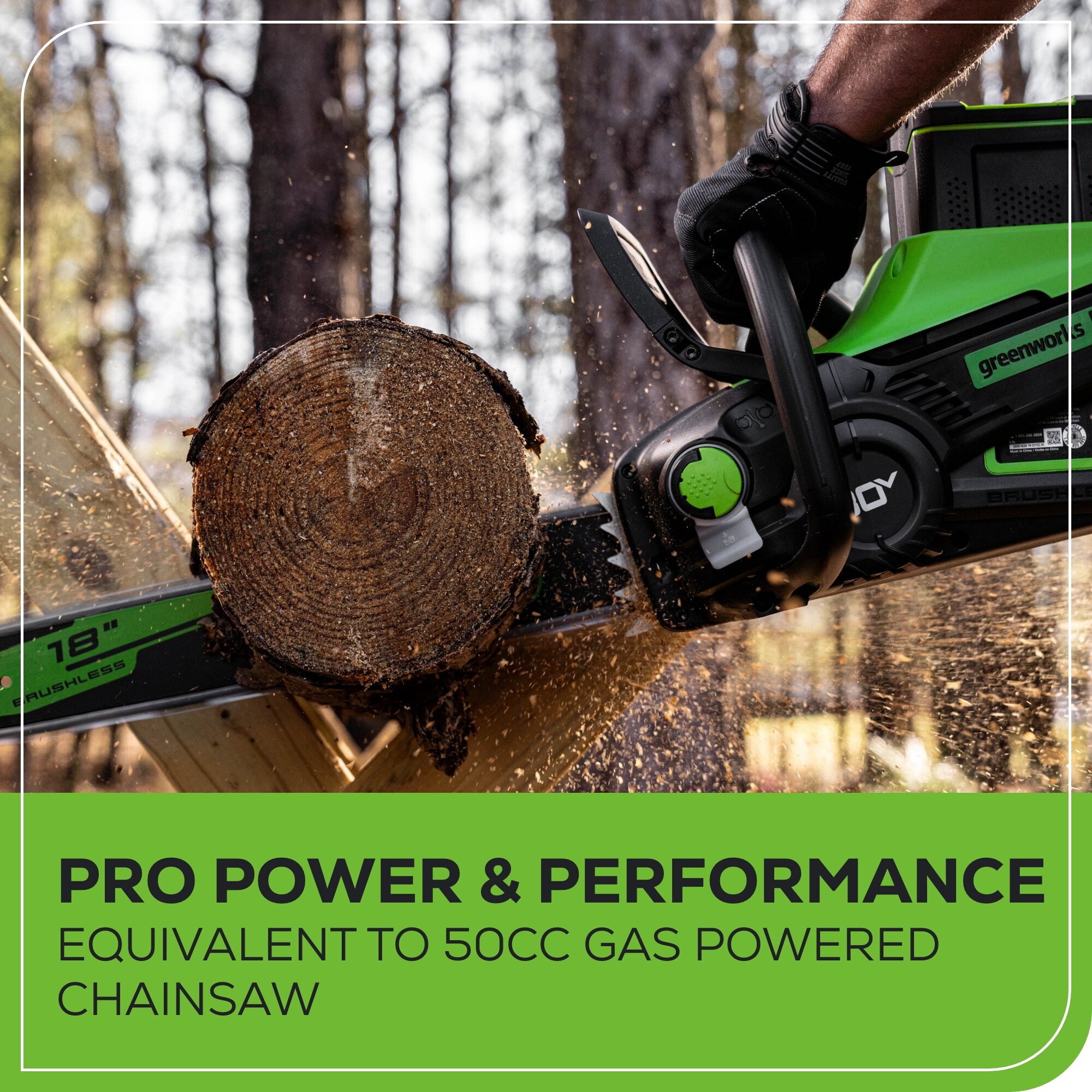 Greenworks CS80L03 Cordless-Chainsaw - View #8