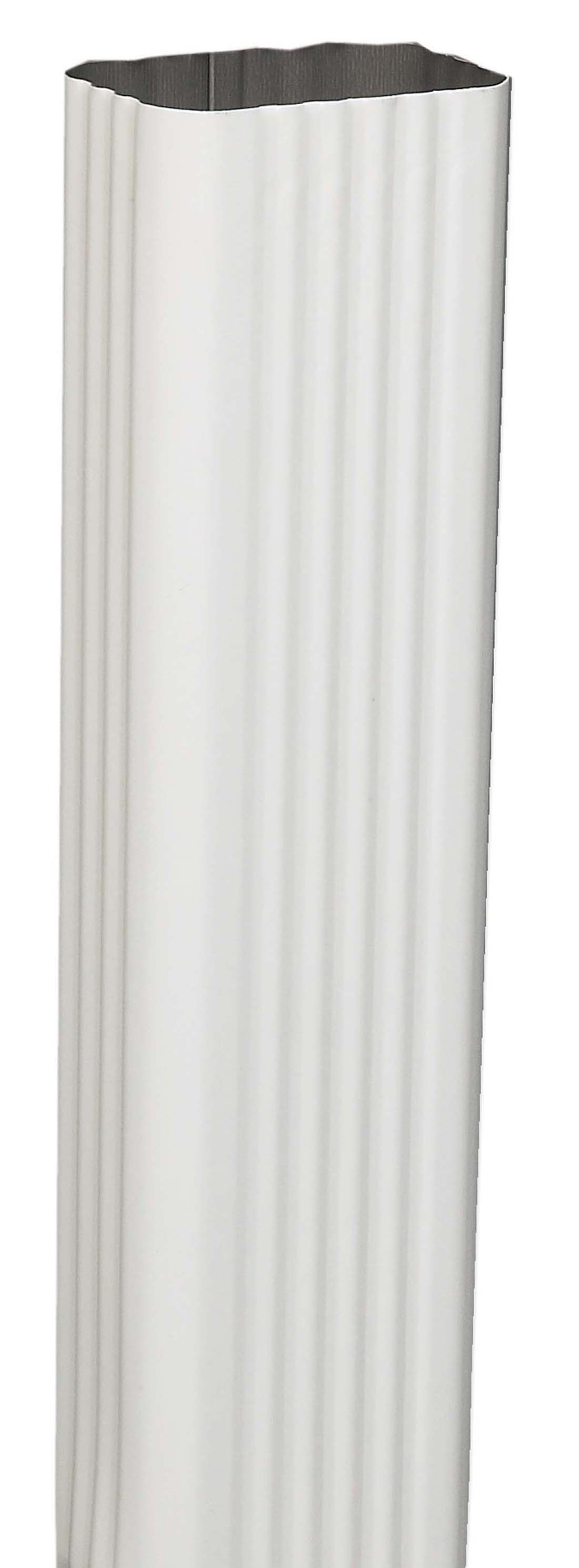 Amerimax Aluminum 120.0-in White Downspout