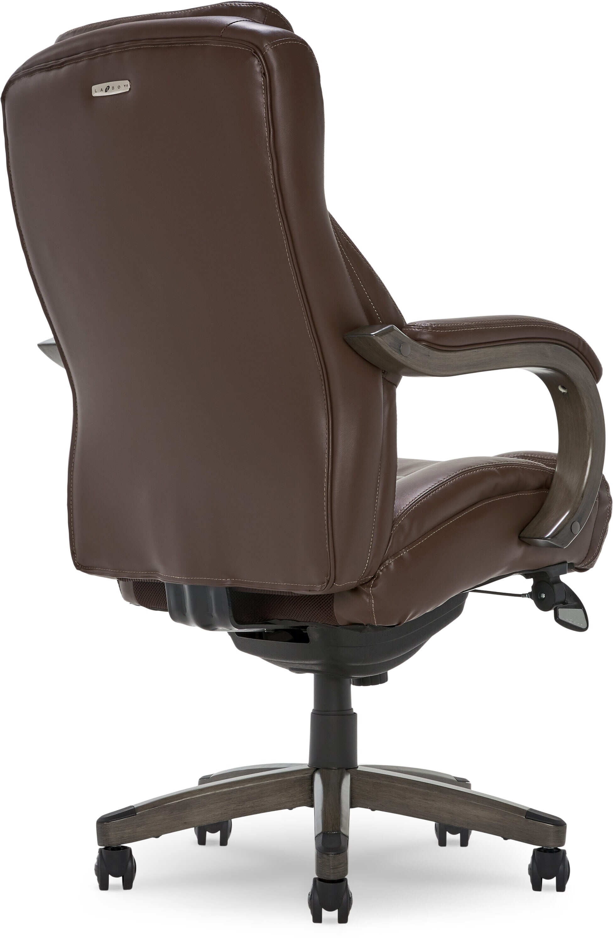 Chestnut Brown High-Back Executive Leather Office Chair
