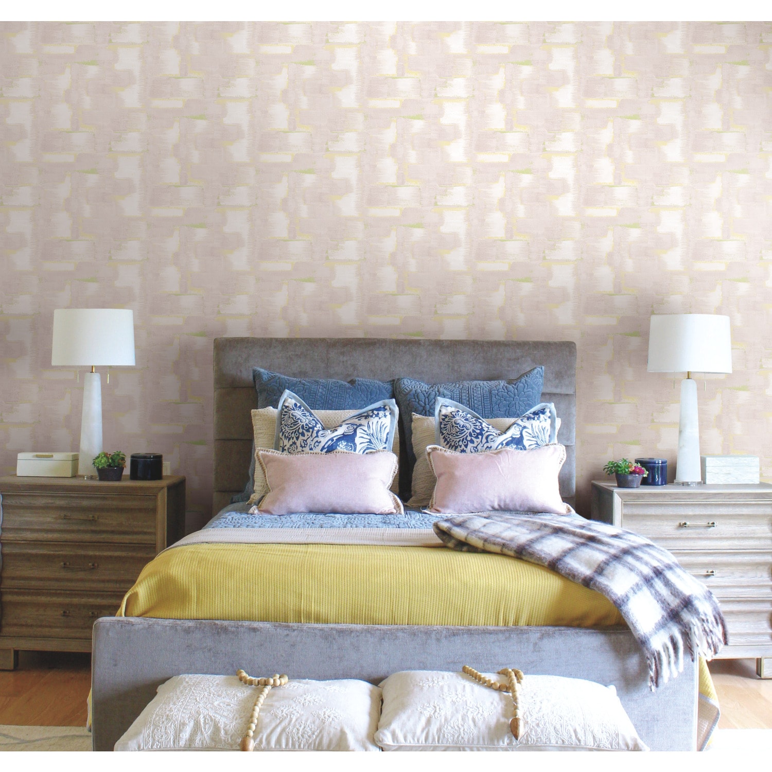 RoomMates RMK12528RL 28.29-Sq. Feet Pink Vinyl Novelty Self-adhesive Peel and Stick Wallpaper
