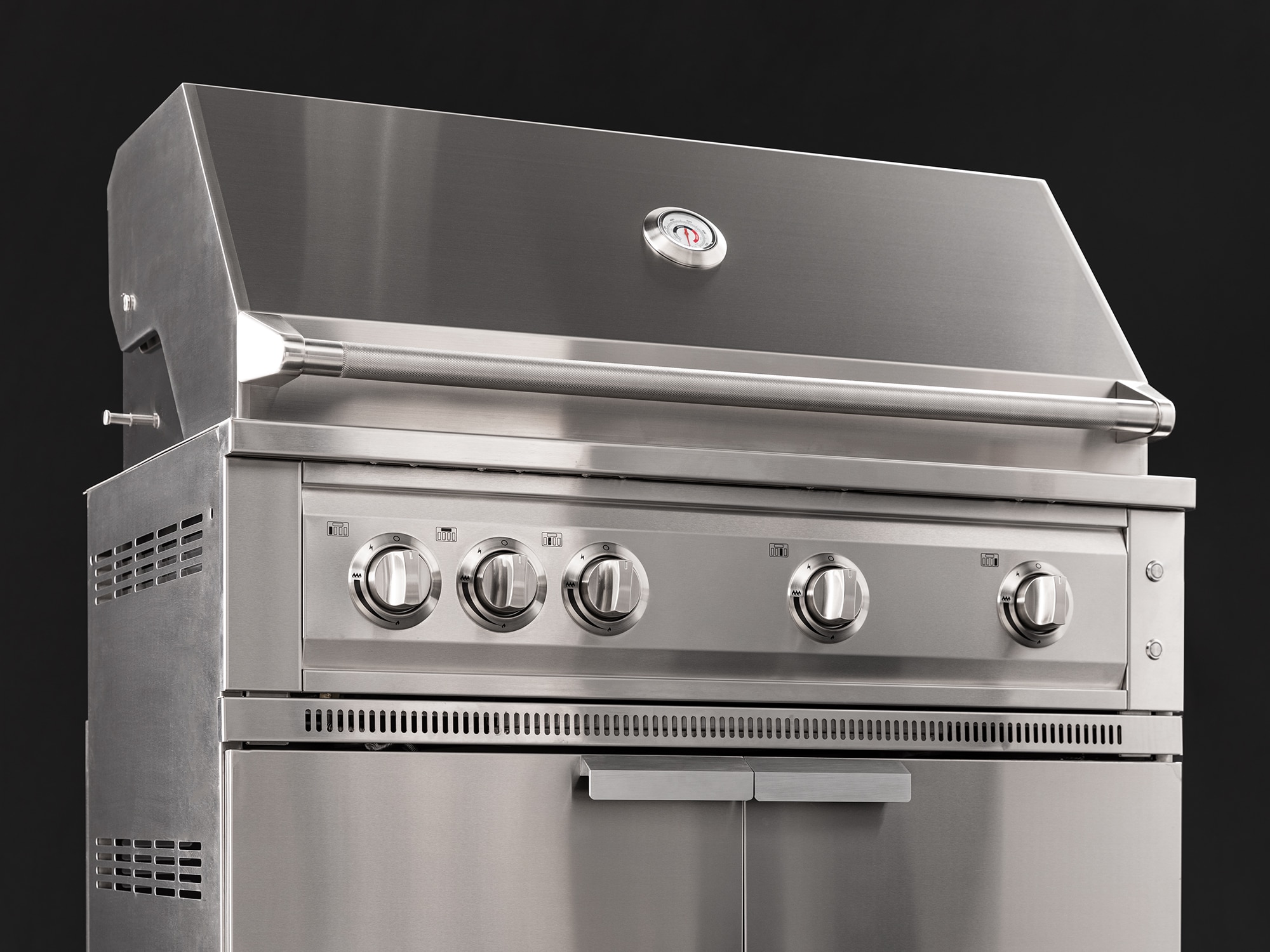 NewAge Products 33 in. Outdoor Kitchen 4-Burner Propane Gas Platinum Grill  in Stainless Steel 66910 - The Home Depot