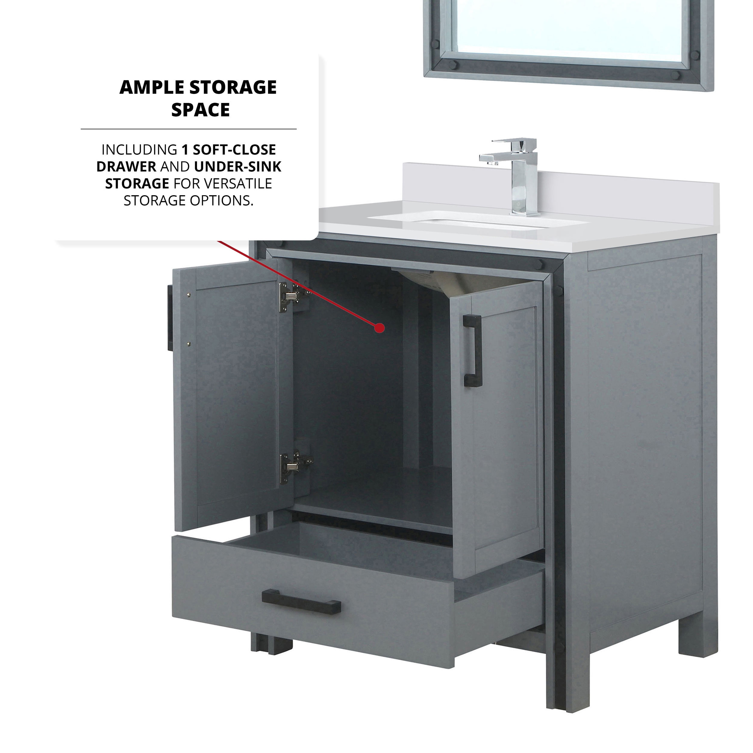Lexora LVZV30SB211 Bath-Vanity-Combo - View #9