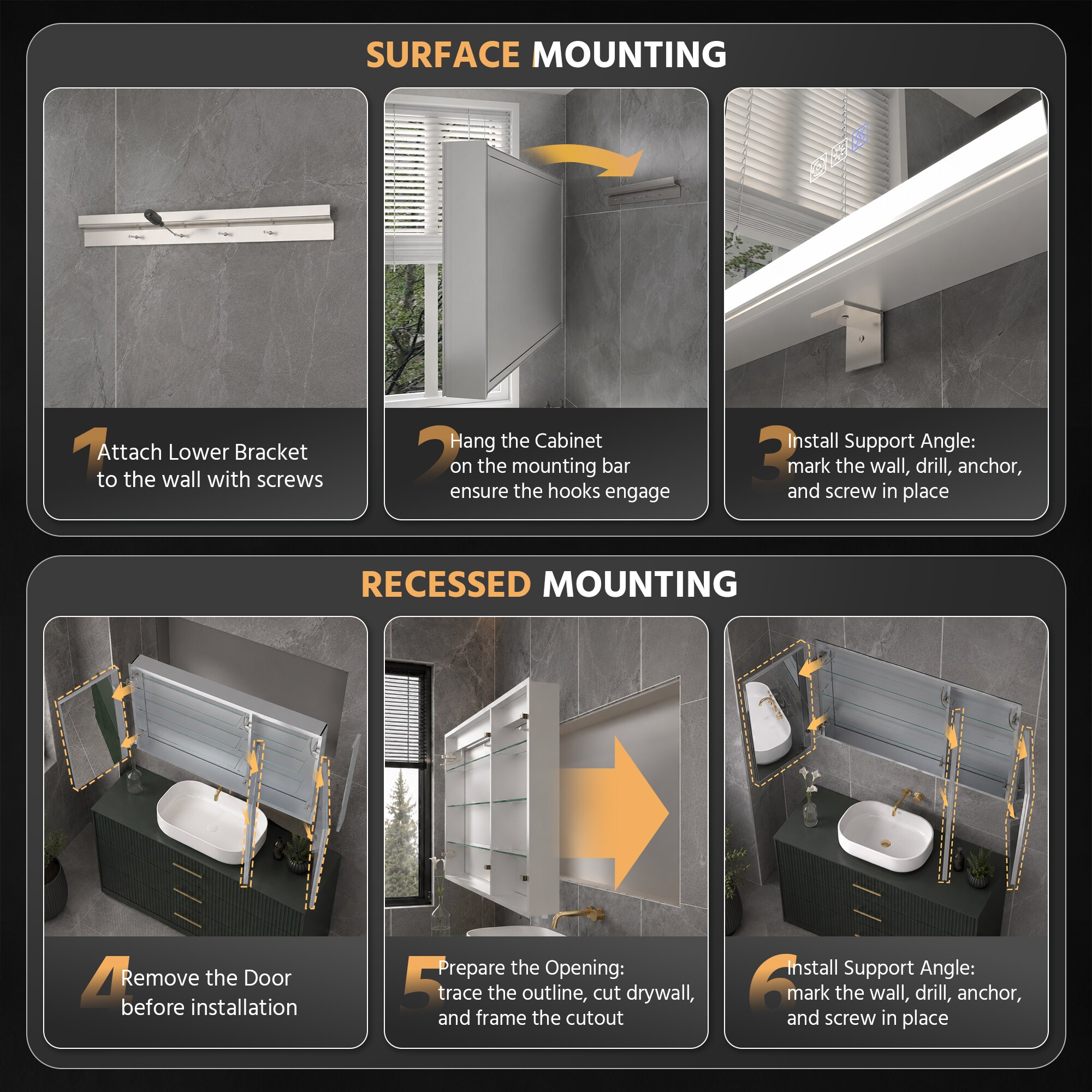 ExBrite EXMC3636V12DX Bathroom-Medicine-Cabinets - View #14