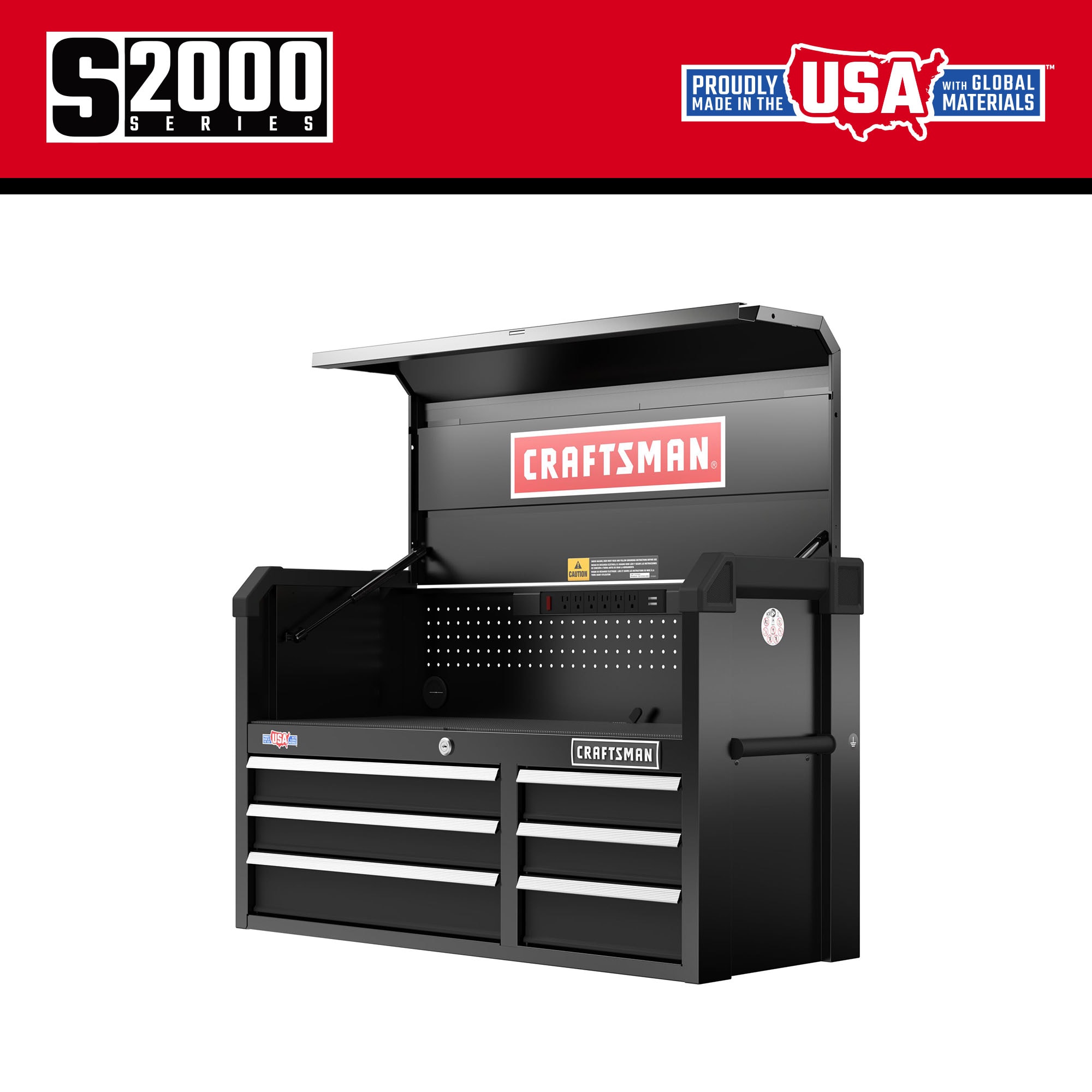 CRAFTSMAN 2000 Series 40.5-in W x 24.7-in H 6-Drawer Steel Tool Chest (Black) CMST98269BK Sansujyuku sansujyuku.com