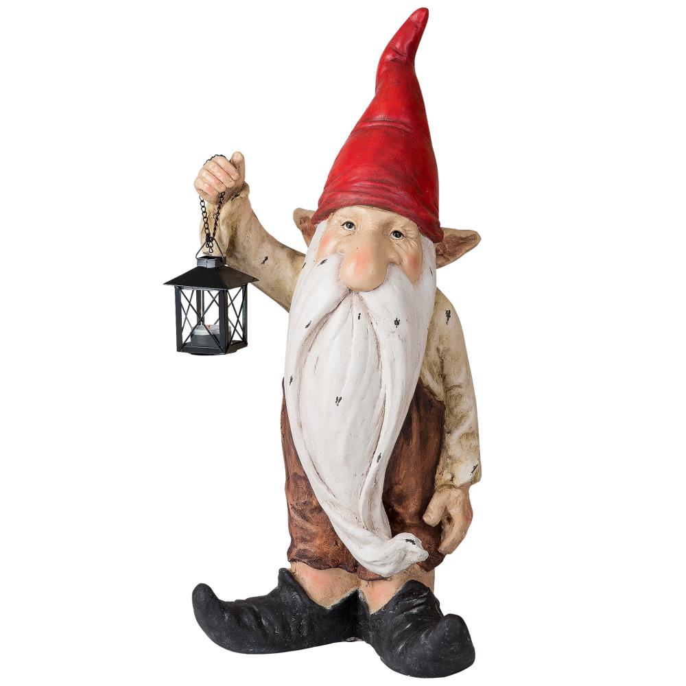 Design Toscano 25-in Life Size Gnome Statue Christmas Decor Multiple ...