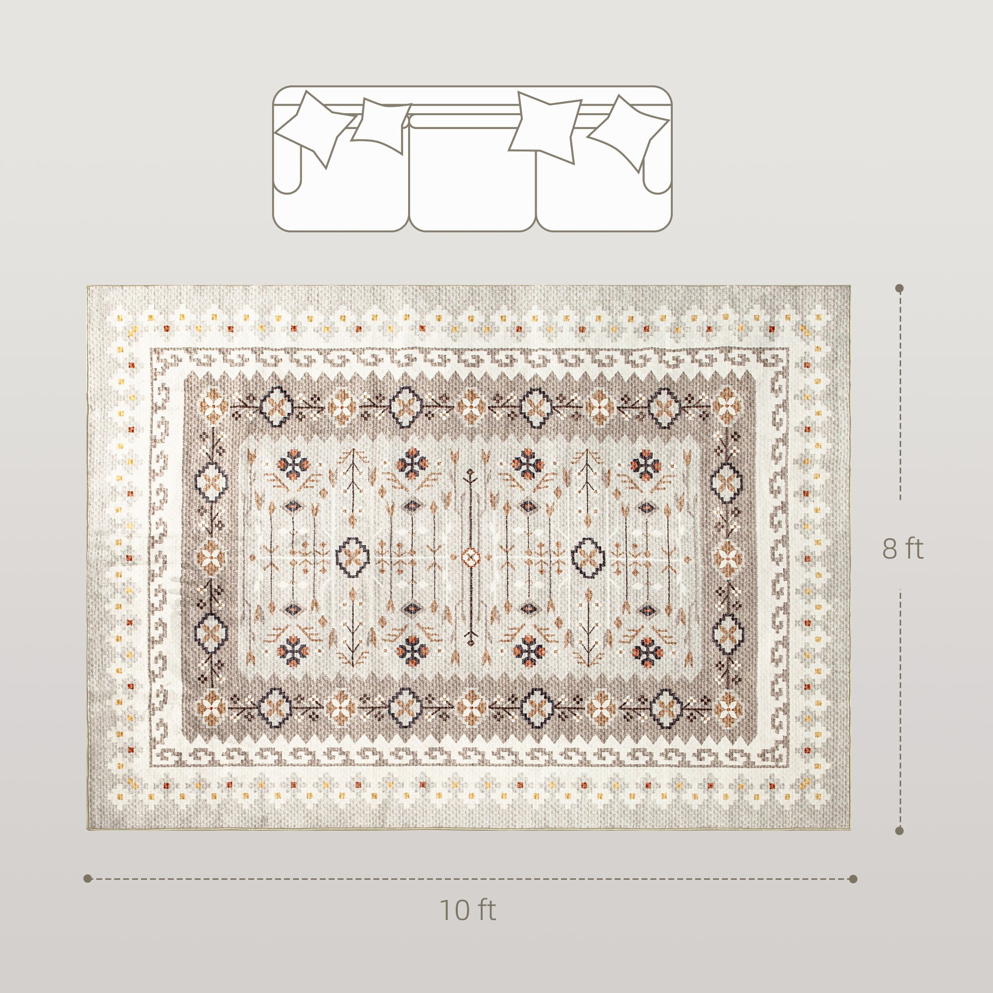 HomCom 83C-018V02CW rugs - View #3
