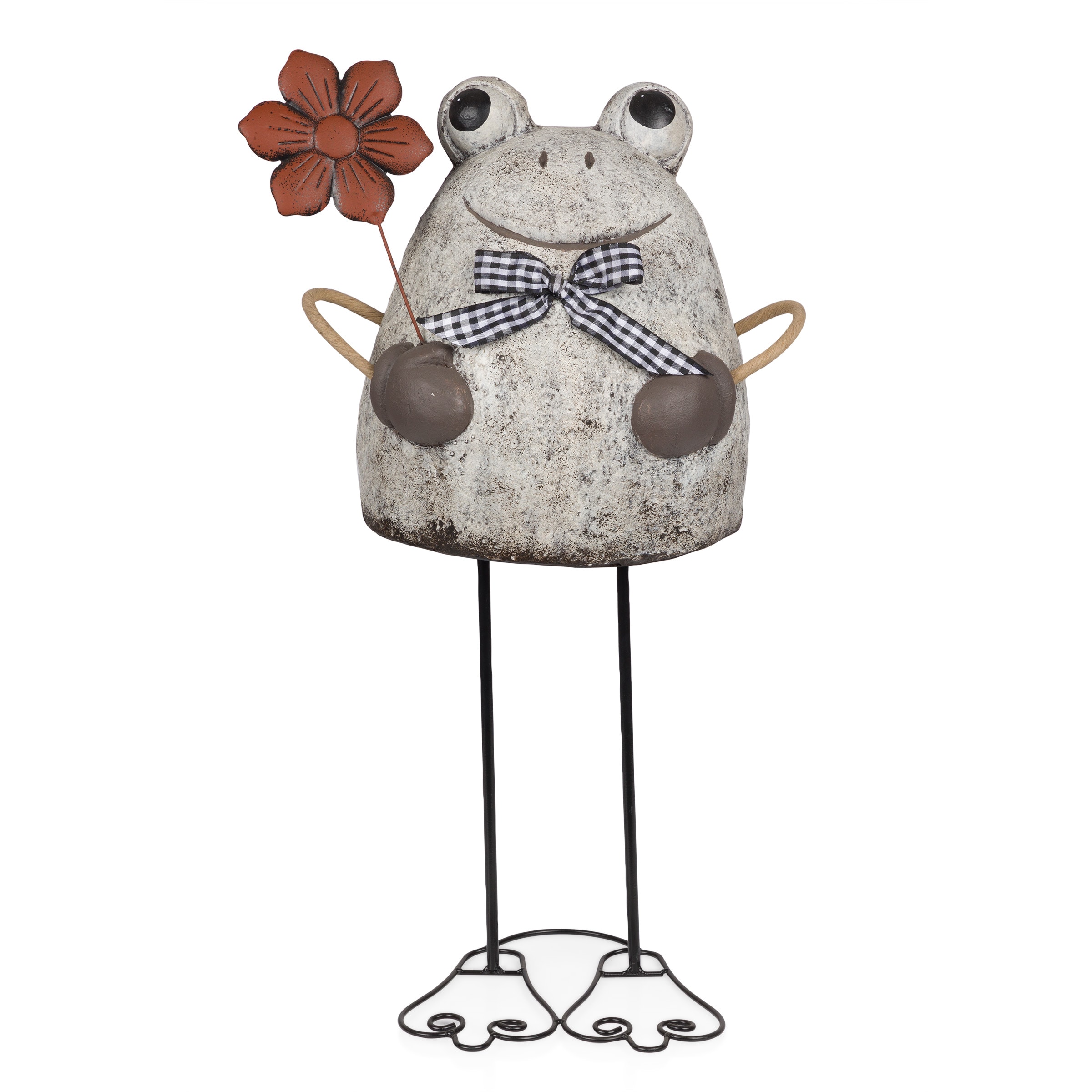 Alpine Corporation MCC860 12-Inches H x 9-Inches W Multiple colors/finishes Frog Garden Statue