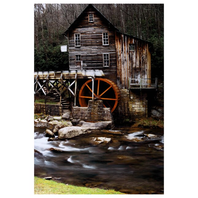 Yosemite Home Decor River Mill 47 In H X 32 W Country Glass Print The Wall Art Department At Com - River Home Decor Yosemite Home Decor River Mill 47 In H X 32 W Country Glass Print The Wall Art Department At Com - River Home Decor