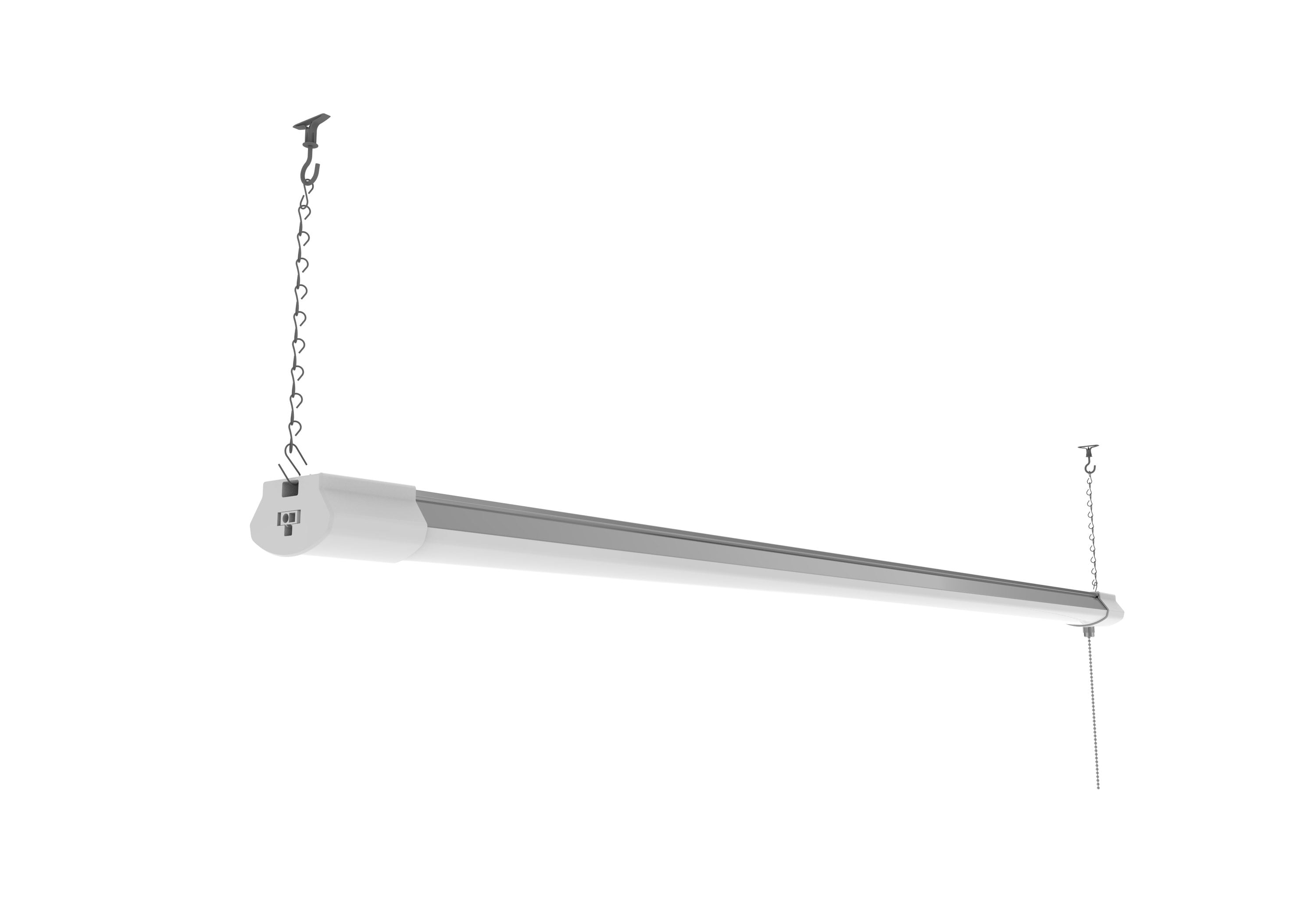 4 foot Diamond Plated Hanging Shoplight Garage Work Light Fluorescent T8/T12 NEW 