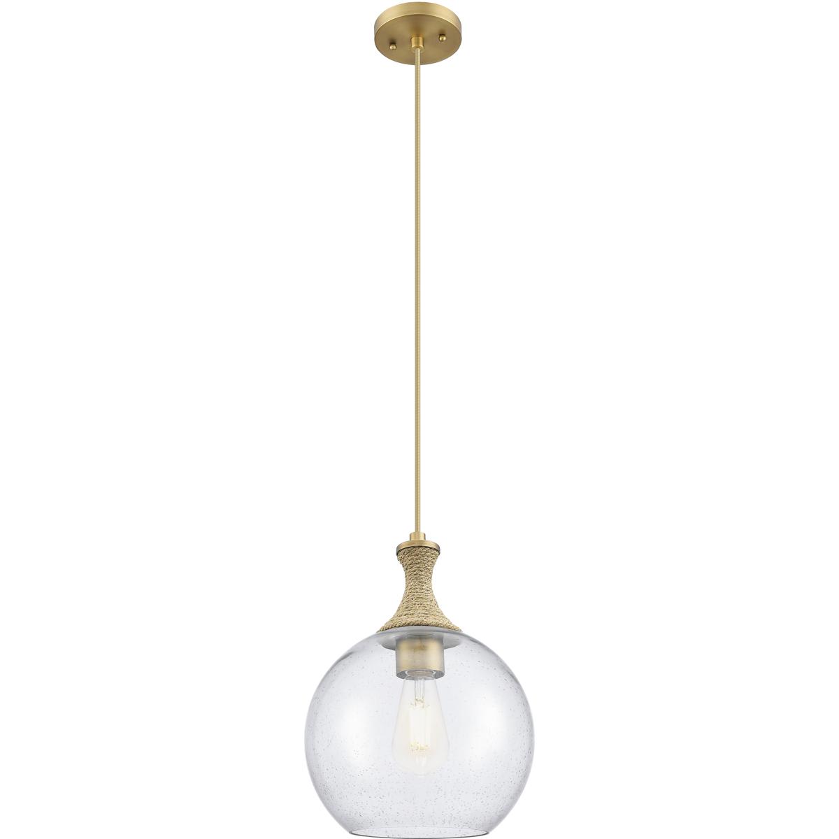 Innovations Lighting -  415-1PR-BB-G124-10 Astor Mini Pendant Brushed Brass