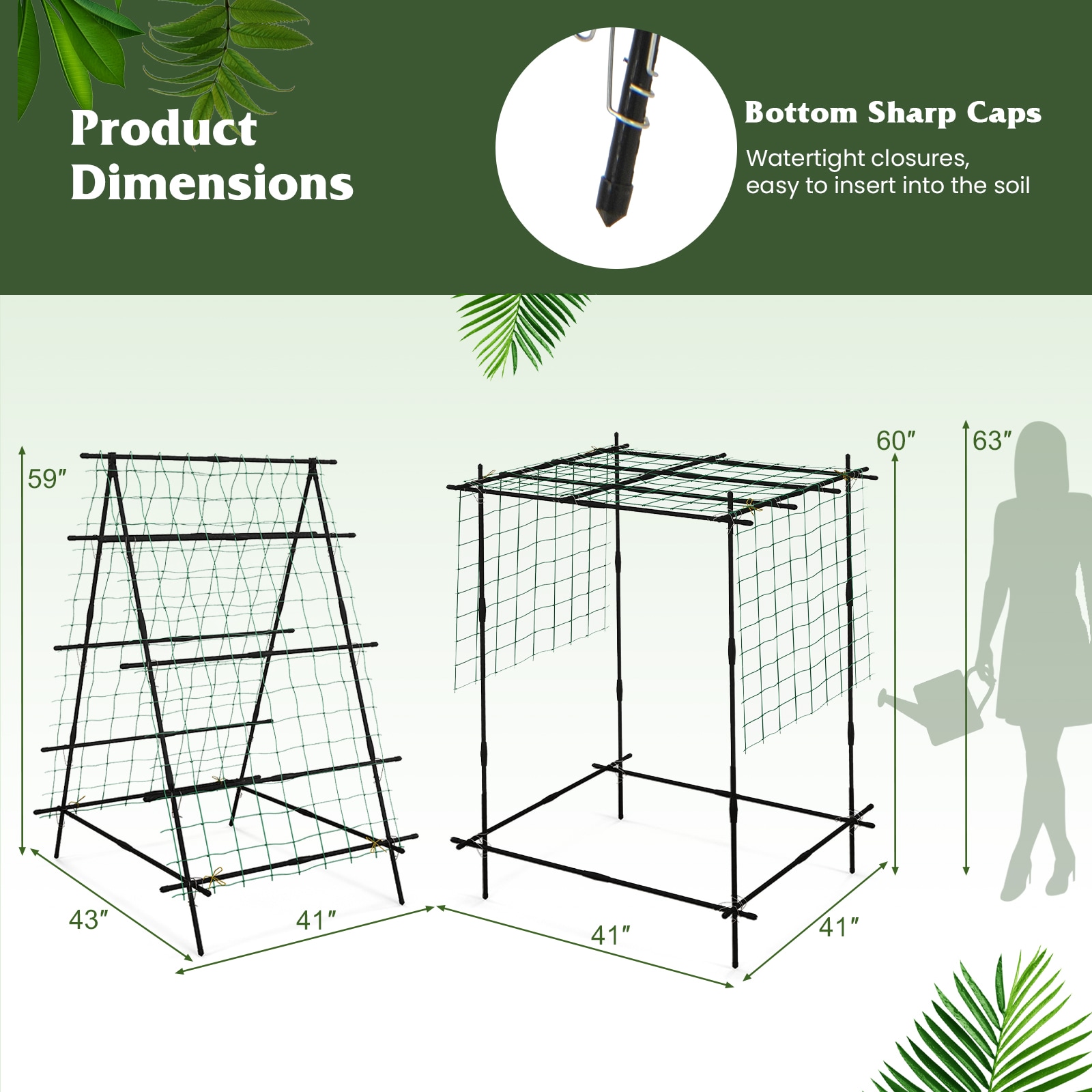  YSGT416671BK Garden-Trellis - View #2