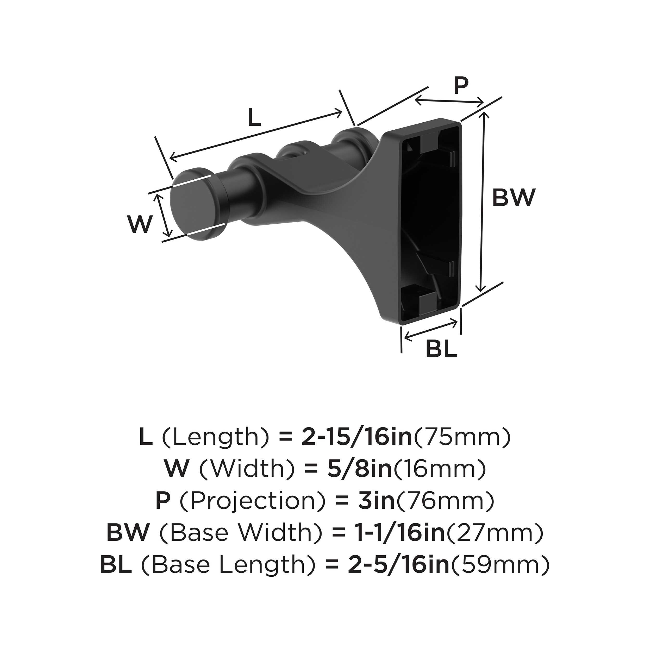 Amerock BH36050MB Robe-Hooks - View #6