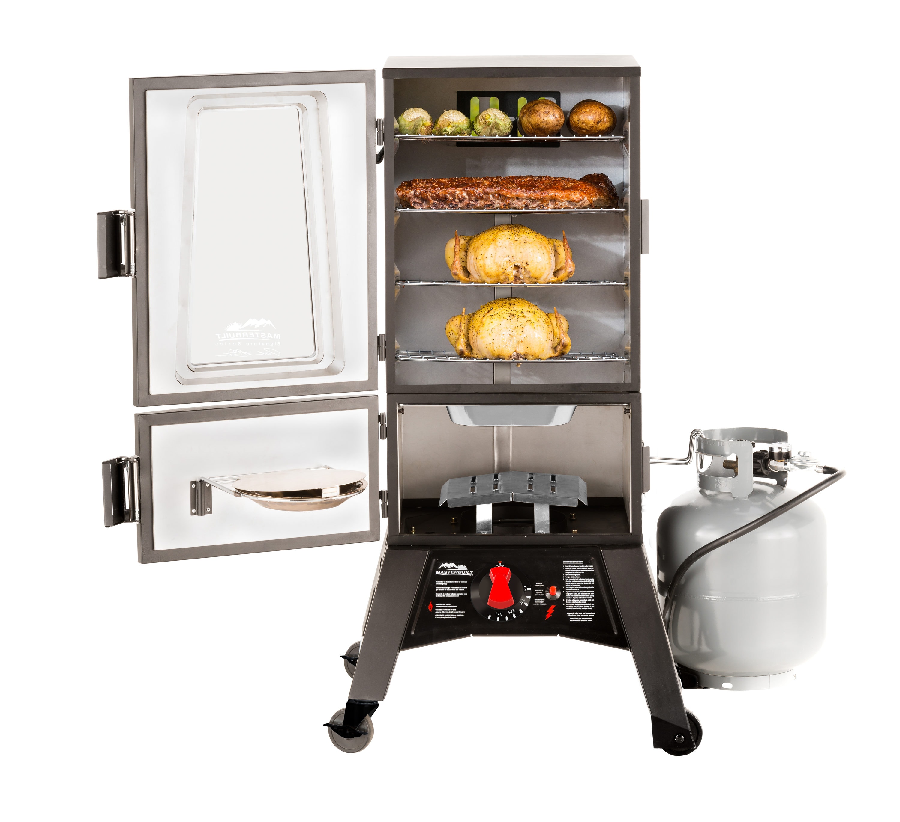 Masterbuilt's propane smoker with thermostat is made for cookouts at  $339.50 (2022 low)