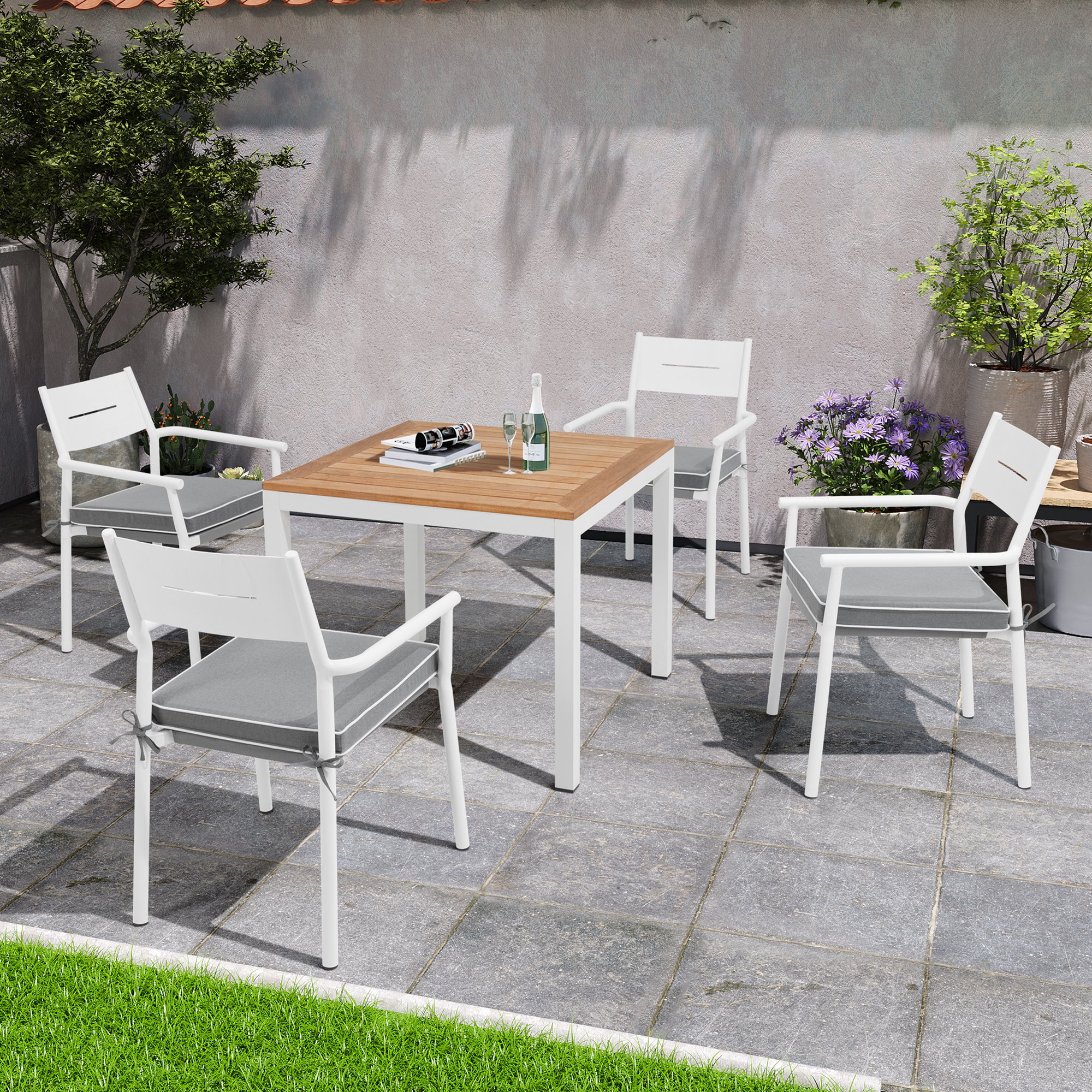 CloudFly CL-CU007LGY-2 Patio-Furniture-Cushions - View #7