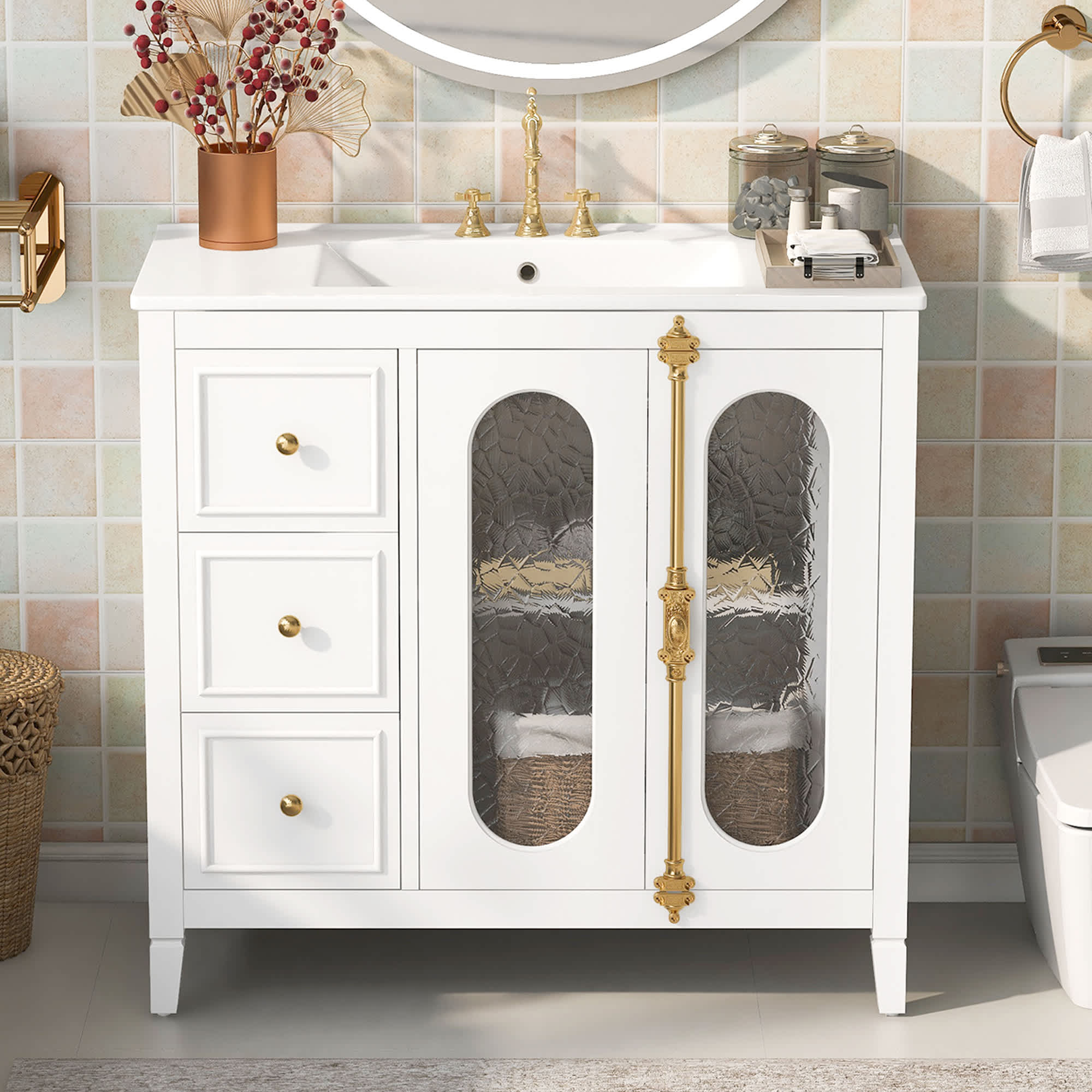 Vynxaria LEXY1346-DJYS-SZT116 Bath-Vanity-Combo - View #5