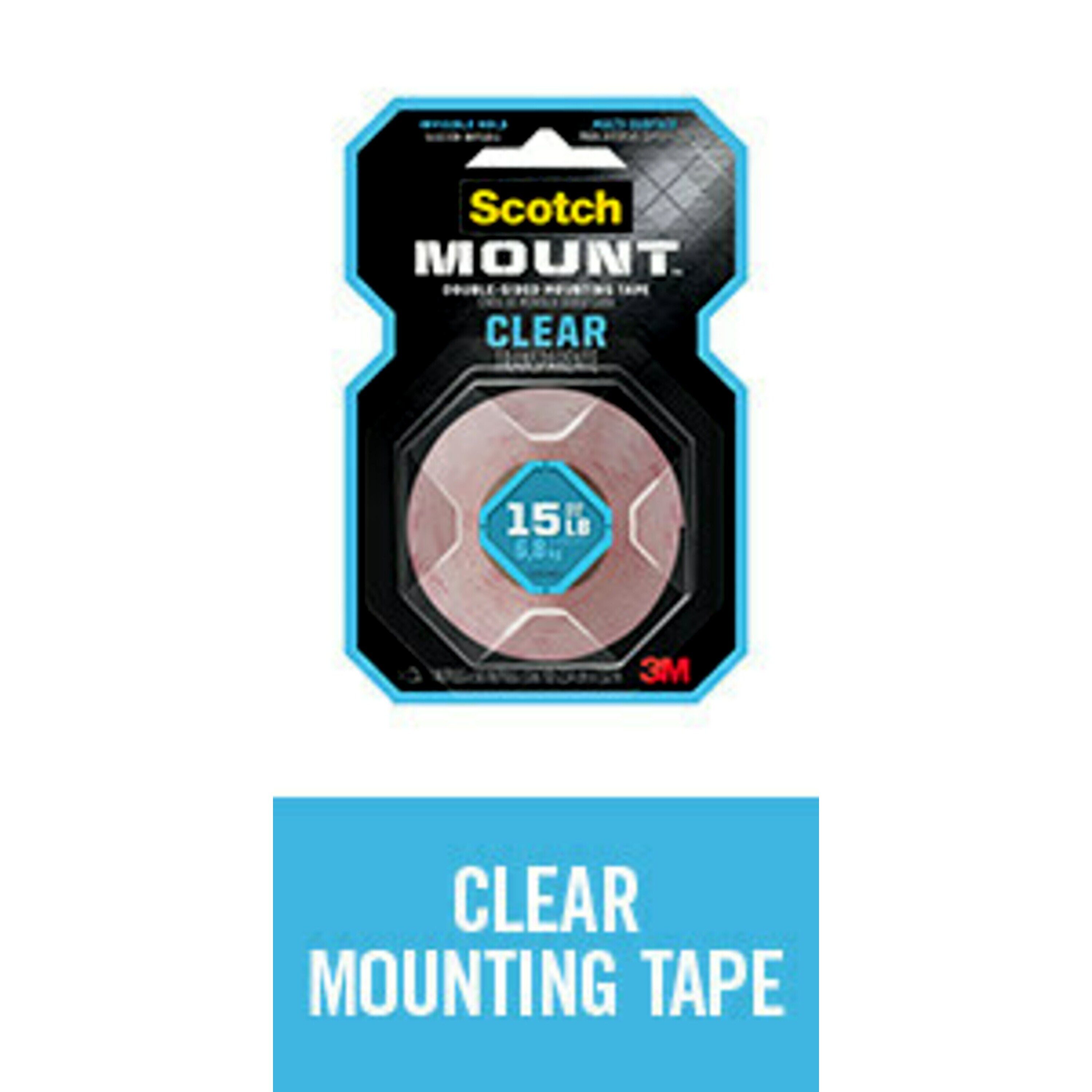 Scotch-Mount™ Clear Double-Sided Mounting Strips