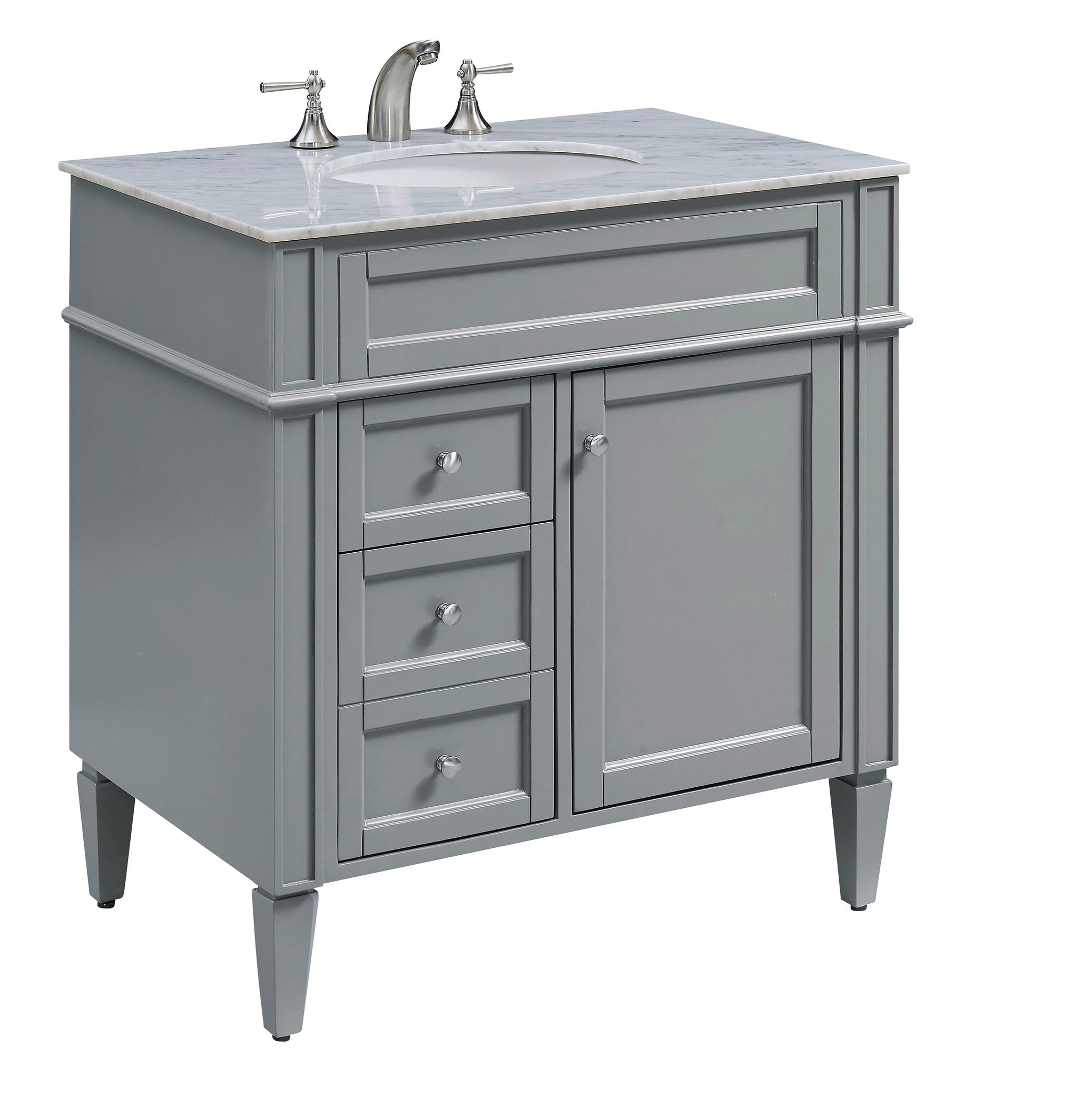 Elegant Decor HF3075 Bath-Vanity-Combo - View #2