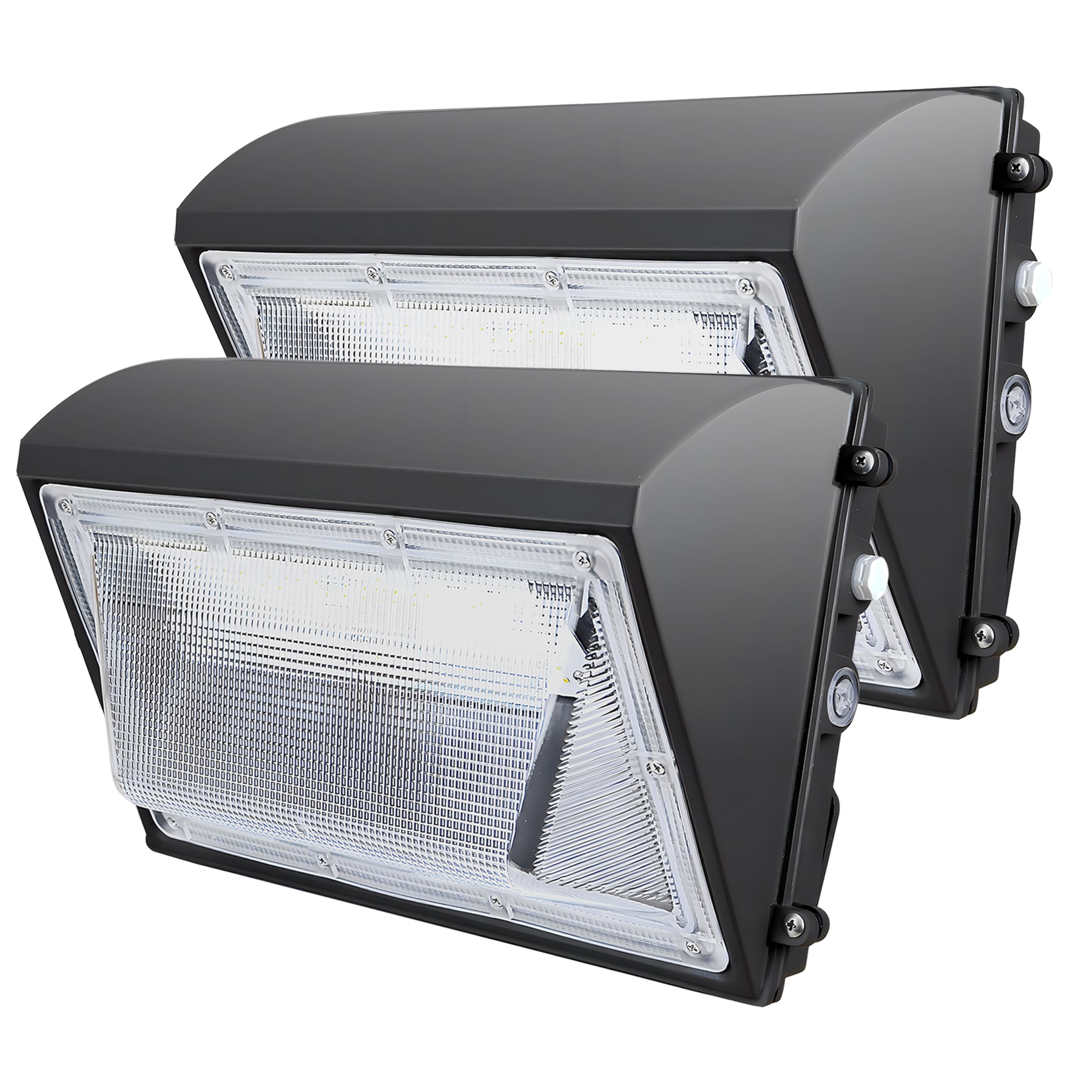 WYZM WPL150-2PCS 1000 -Watt EQ Bronze Hardwired LED Outdoor Wall Pack Light 18000 -Lumen