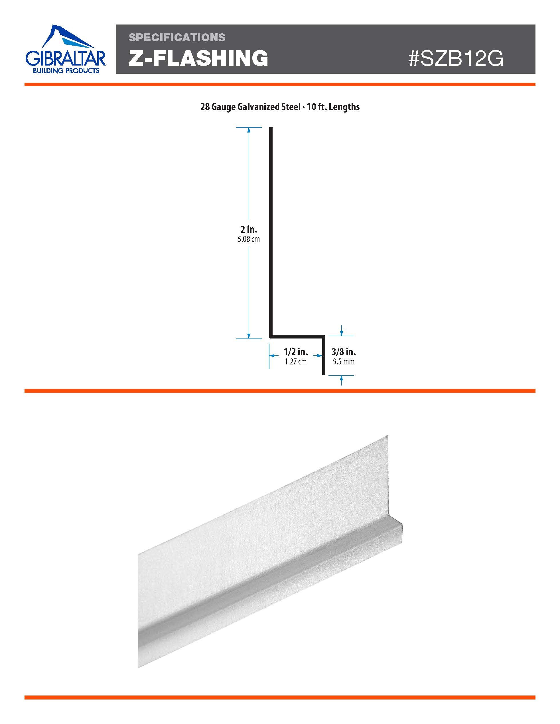 Cmi 05 In X 120 In Silver Galvanized Steel Step Flashing In The Step Flashing Department At 