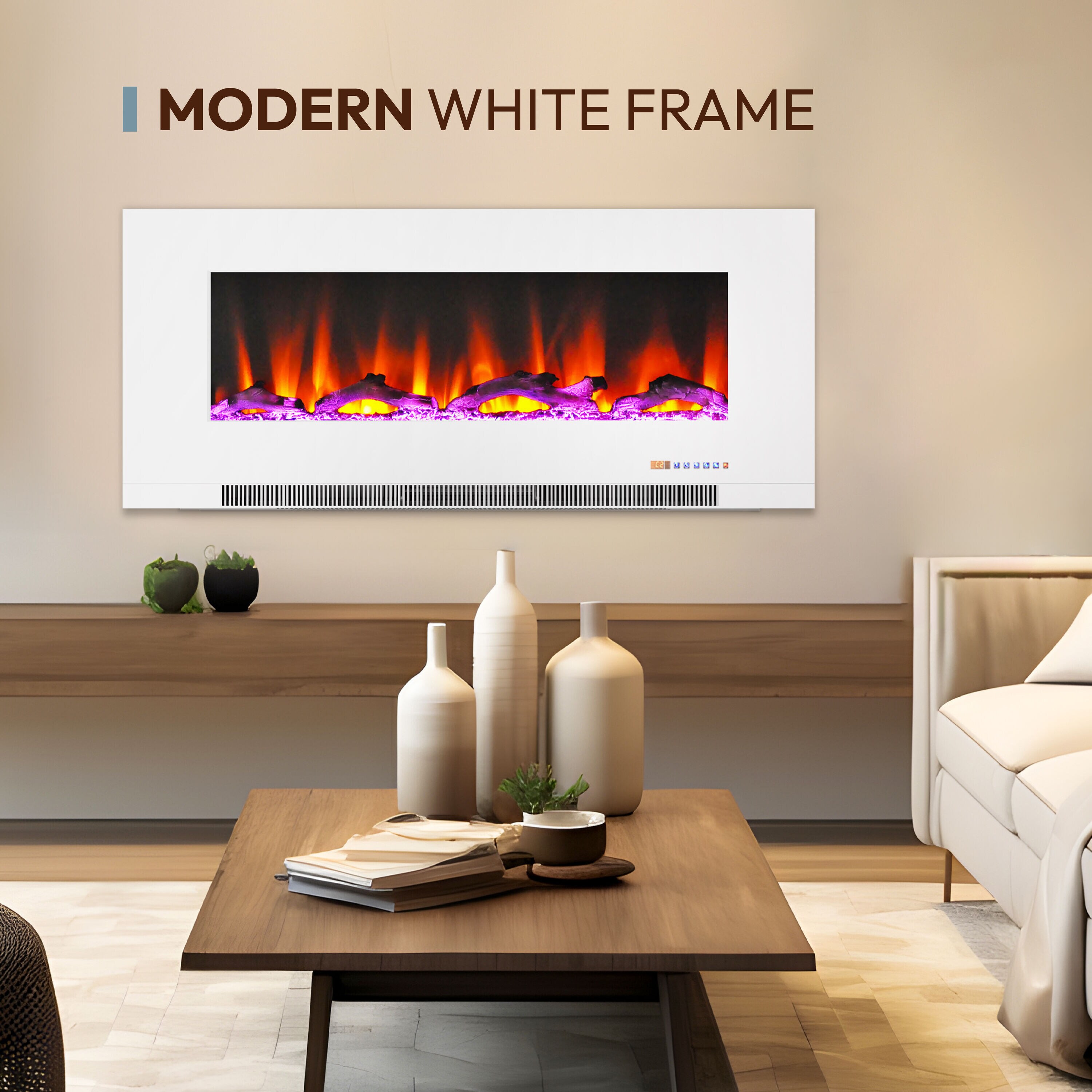 Cambridge CAM50WMEF-2WHT Electric-Fireplaces - View #3