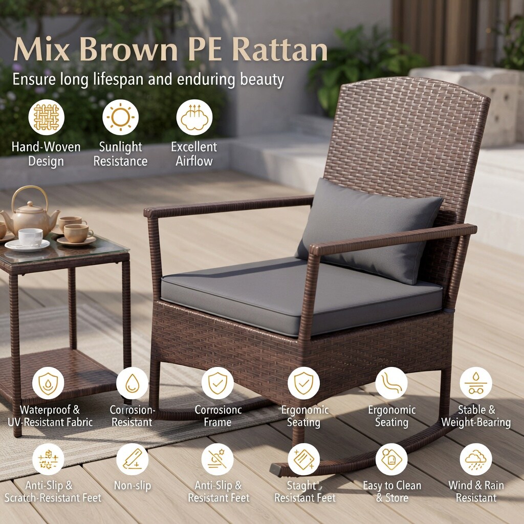 Choco Moon WYC-WQ54982-LS Patio-Conversation-Sets - View #3