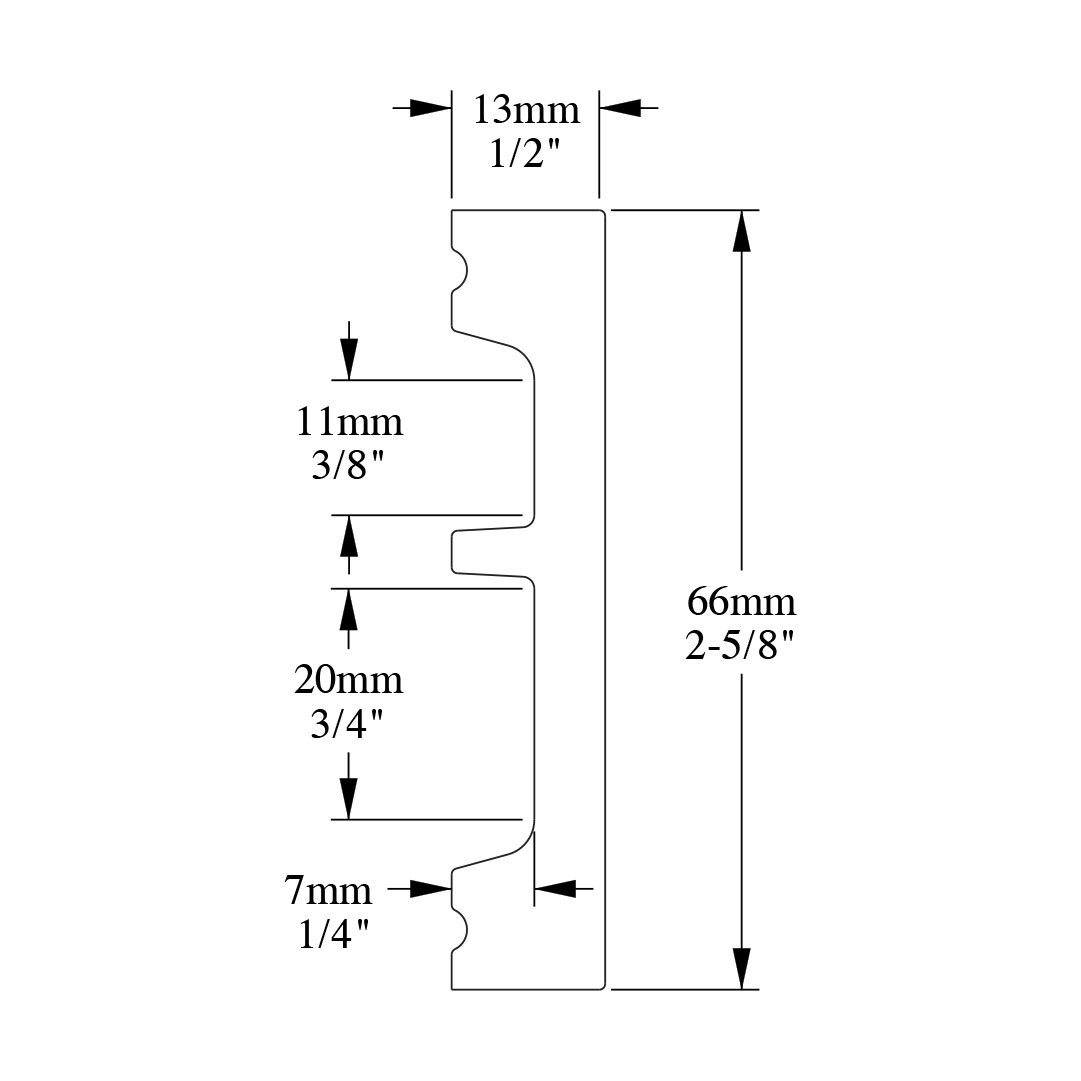 Orac Decor 1/2-in x 2-1/2-in x 6-1/2-ft Modern Primed Polystyrene ...