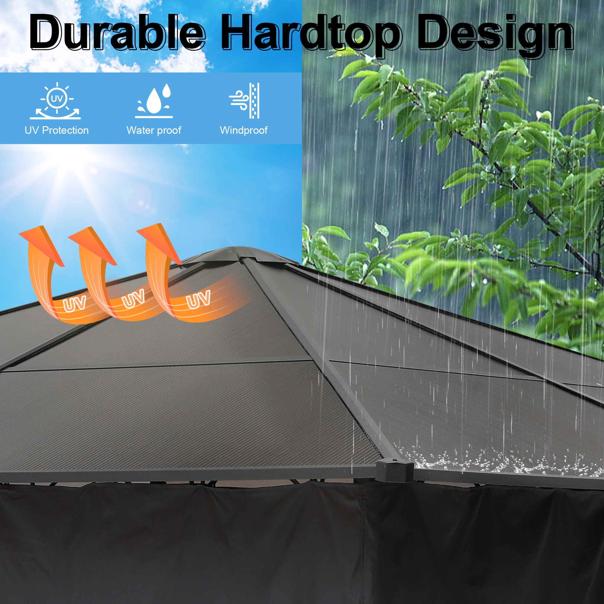 ABCCANOPY 10X10-069-DG Wood-Resin-Gazebos - View #5