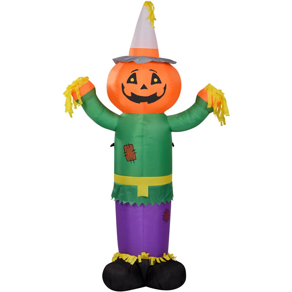 Haunted Hill Farm 6-ft Lighted Scarecrow Animatronic at Lowes.com