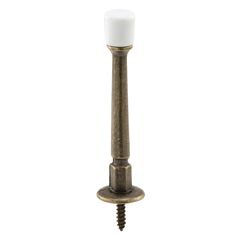 Prime-Line MP9021 3-in Antique brass Rigid Door Stop 10 -Pack