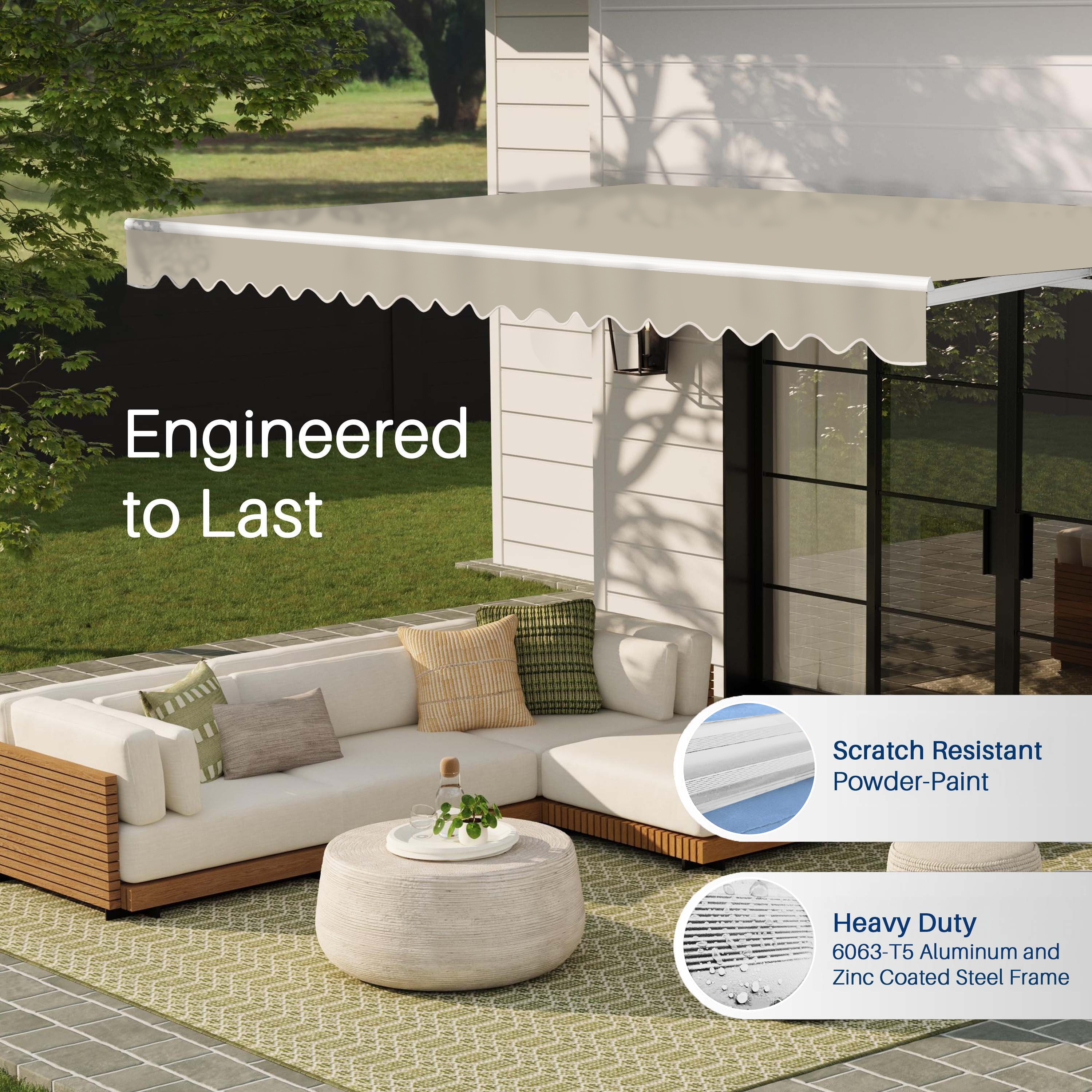 ALEKO AW13X10IVORY29-LO awnings - View #4