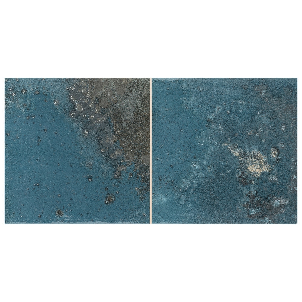 Affinity Tile S1WPE15TSBL (Sample) Kings Blue 7-in x 7-in Multi-finish Porcelain Stone Look Thinset Mortar Tile