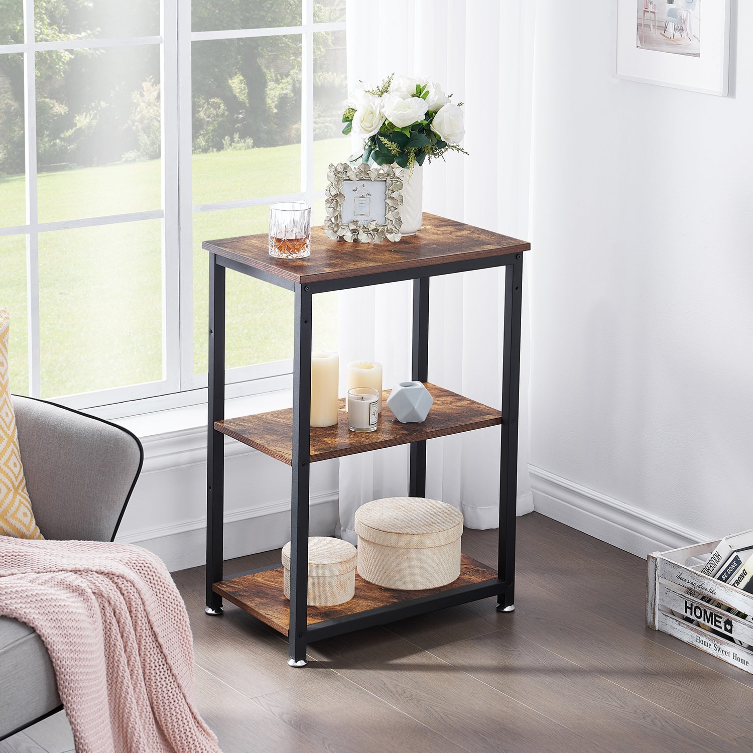 Vecelo LOE-XF-NT05-BRN End-Tables - View #2