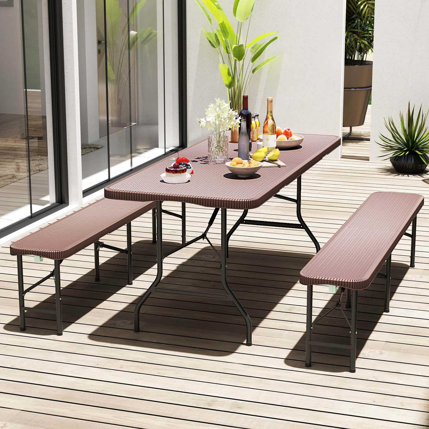 Costway HCST05002 Folding-Tables - View #2