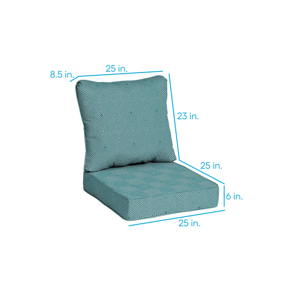 allen + roth with STAINMASTER XQ0NA02B-D9C2 Patio-Furniture-Cushions - View #2