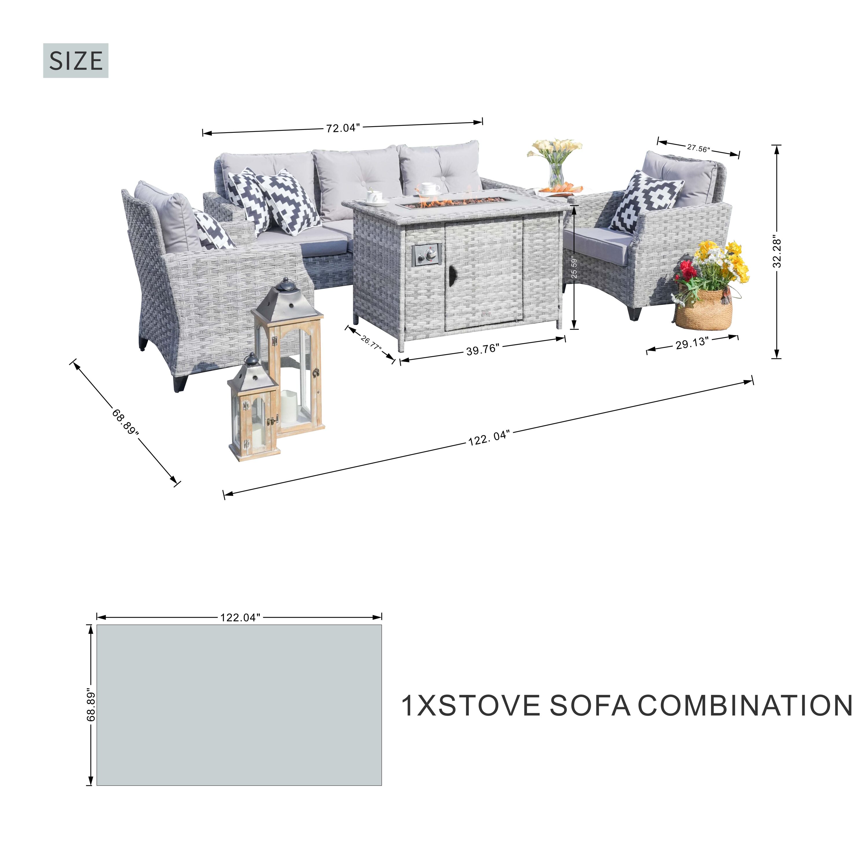 Direct Wicker DWF1802H Patio-Conversation-Sets - View #13