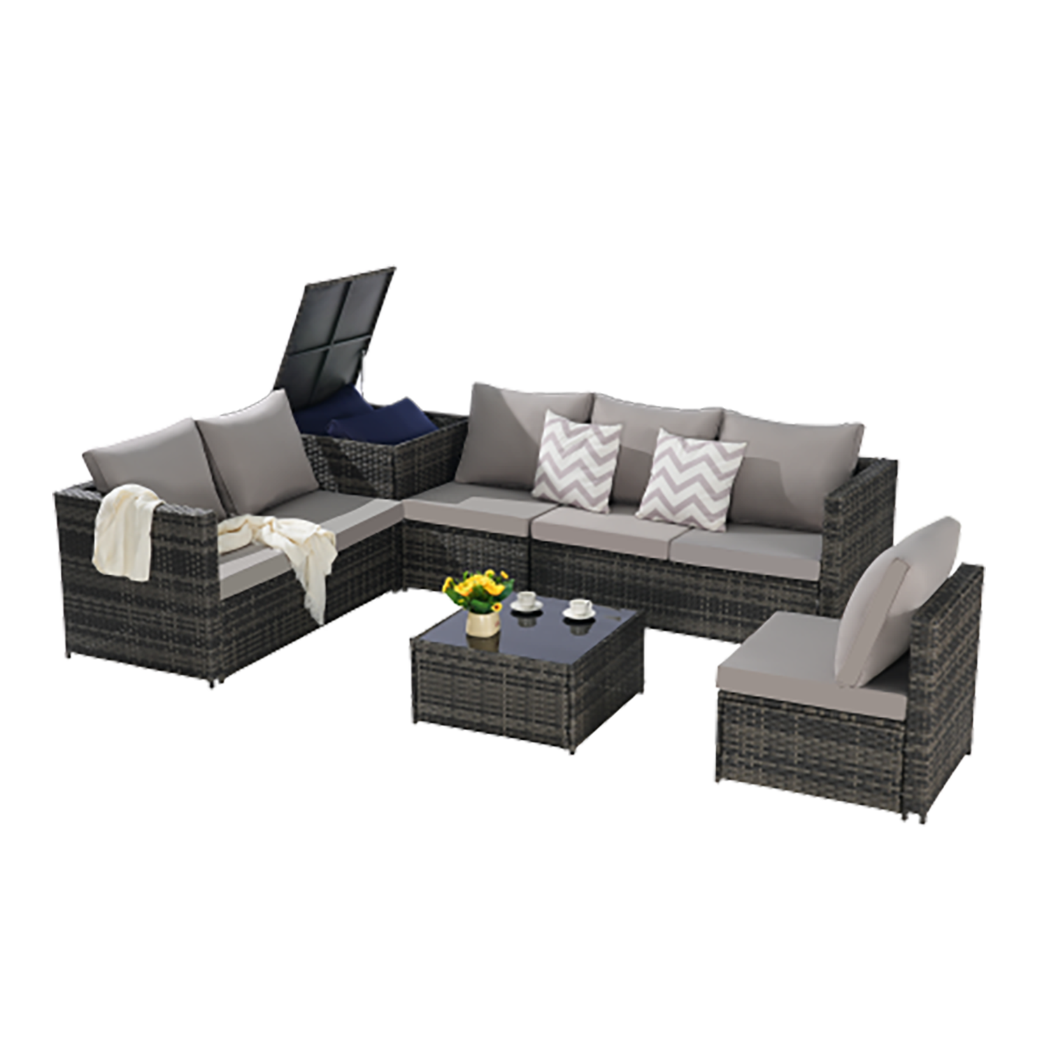 GZMR GM-DH-00012 Patio-Conversation-Sets - View #5