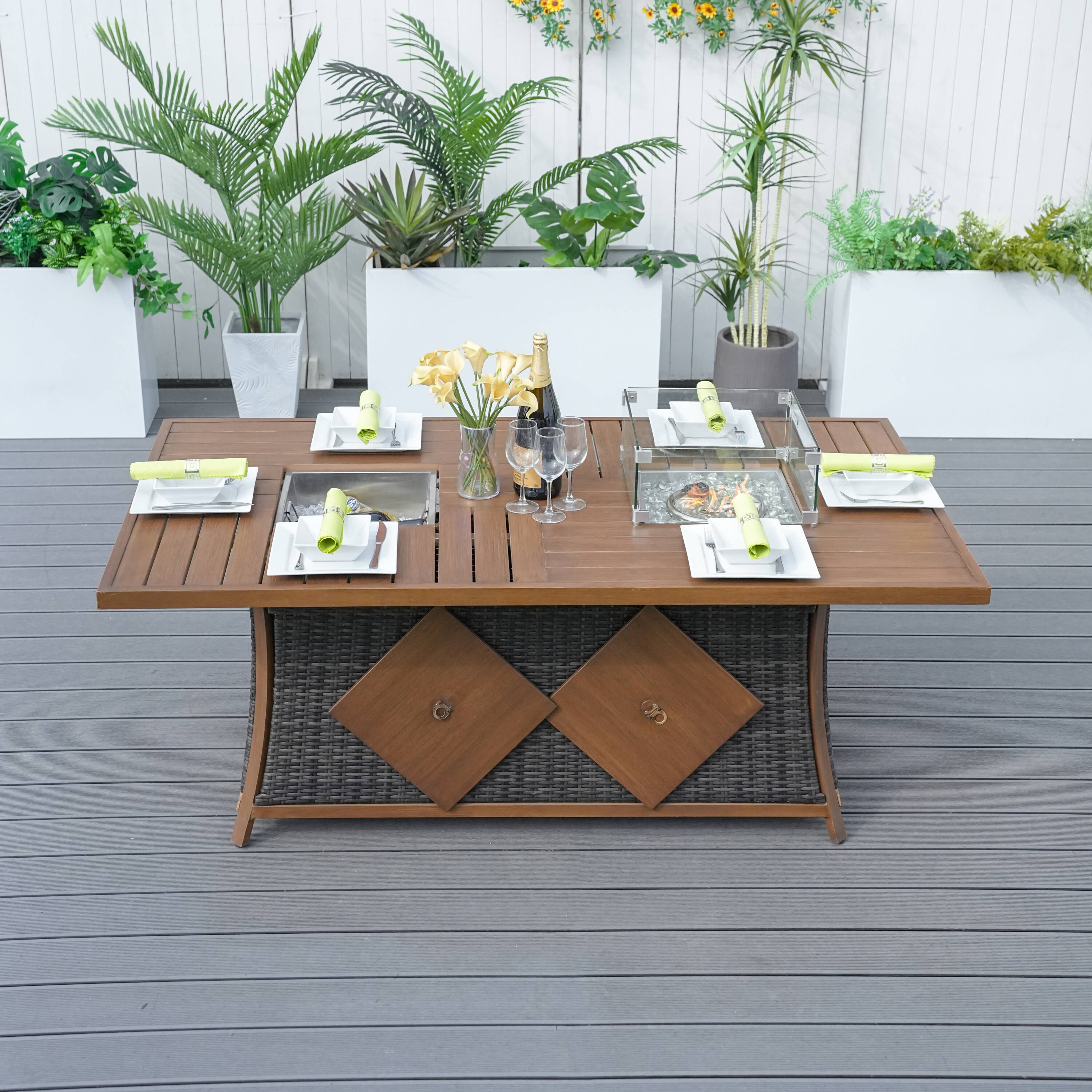 Direct Wicker DWG-1106FI-BR Patio-Dining-Sets - View #12
