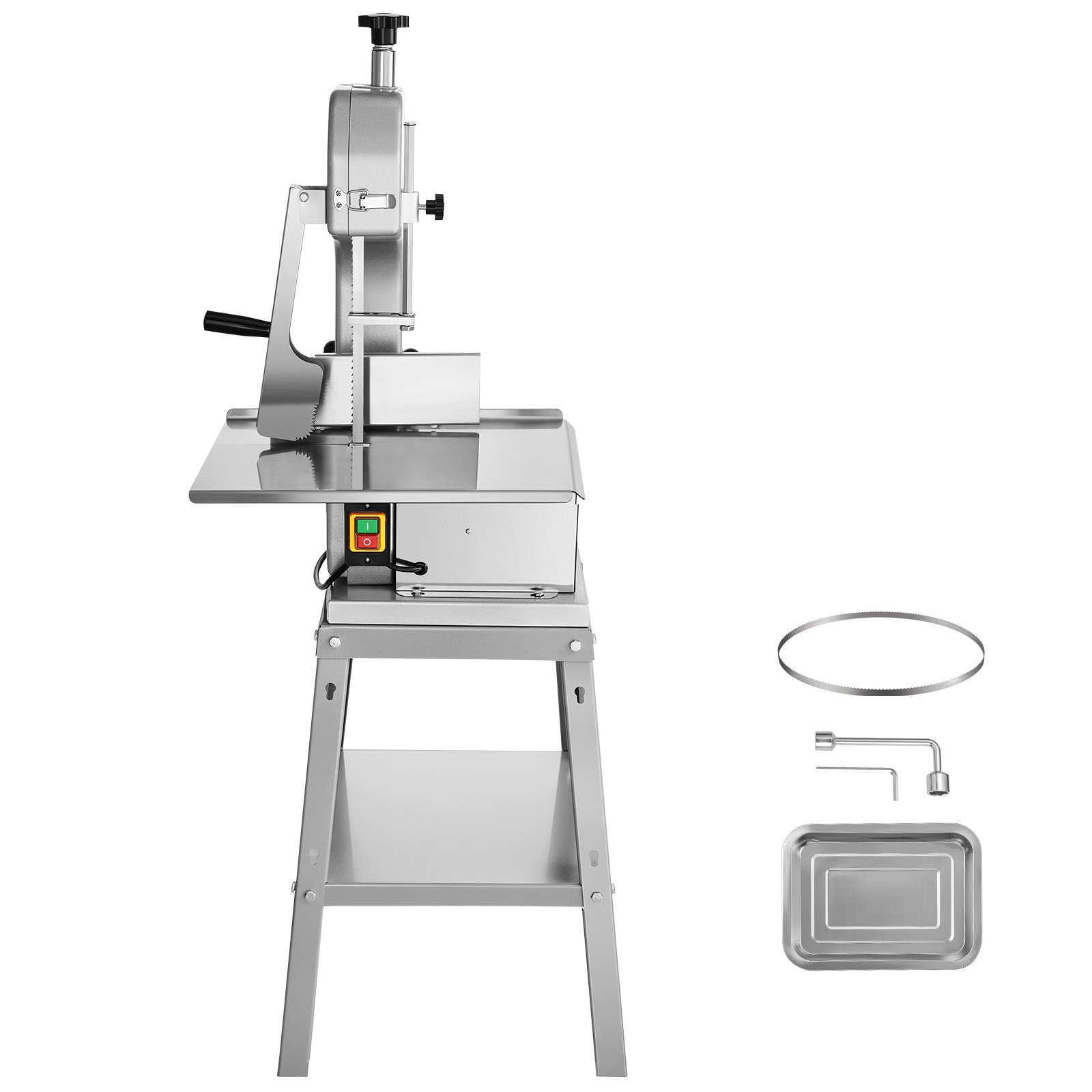 VEVOR LDSJRJ850WL0LAGK4V1 Electric Meat Saw Commercial Food slicer and Meat Slicer with Thickness Control ( Silver )