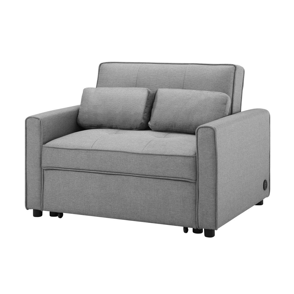 Grey 2 seater sofa bed hot sale