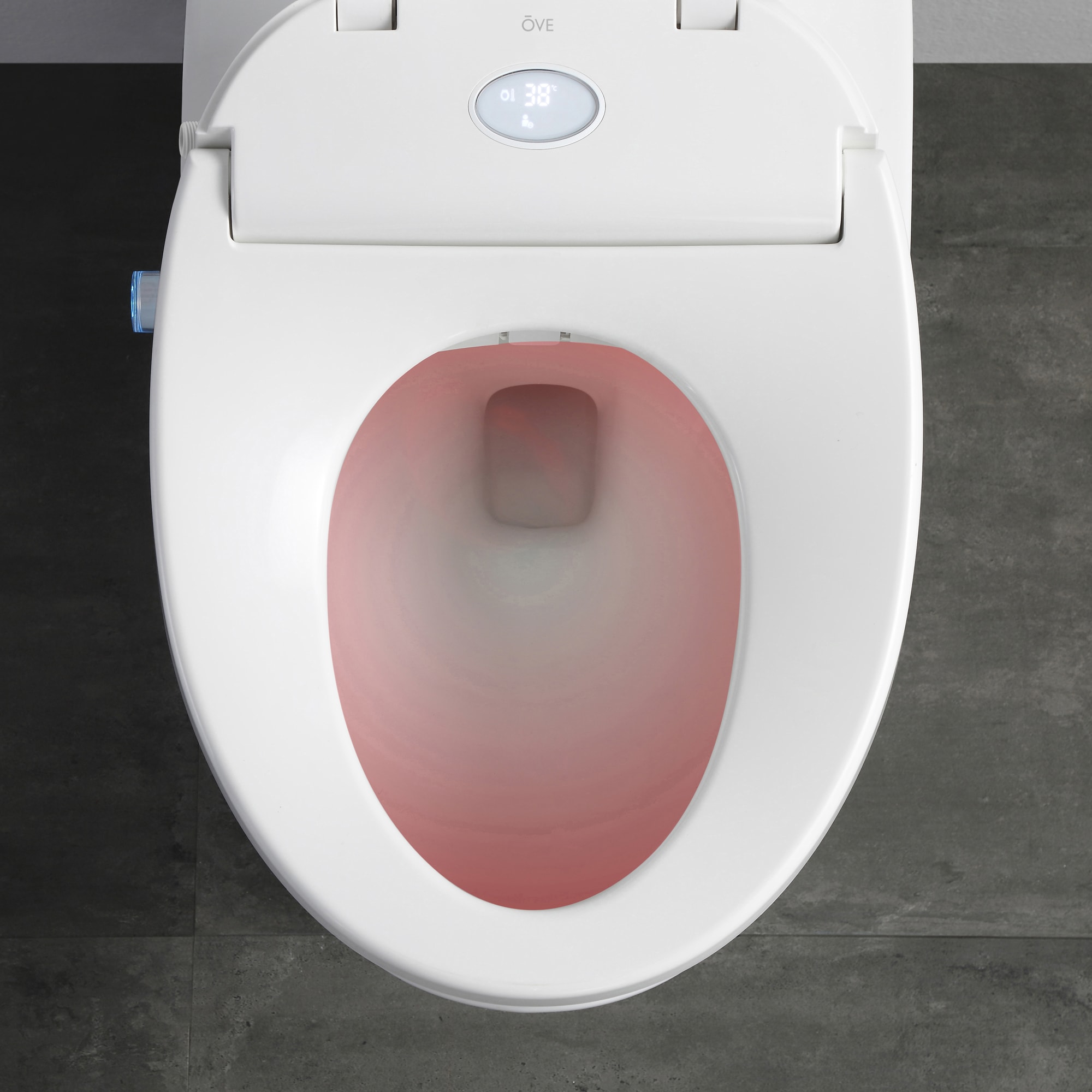 Volta White Elongated Dual Flush Smart Toilet with Bidet