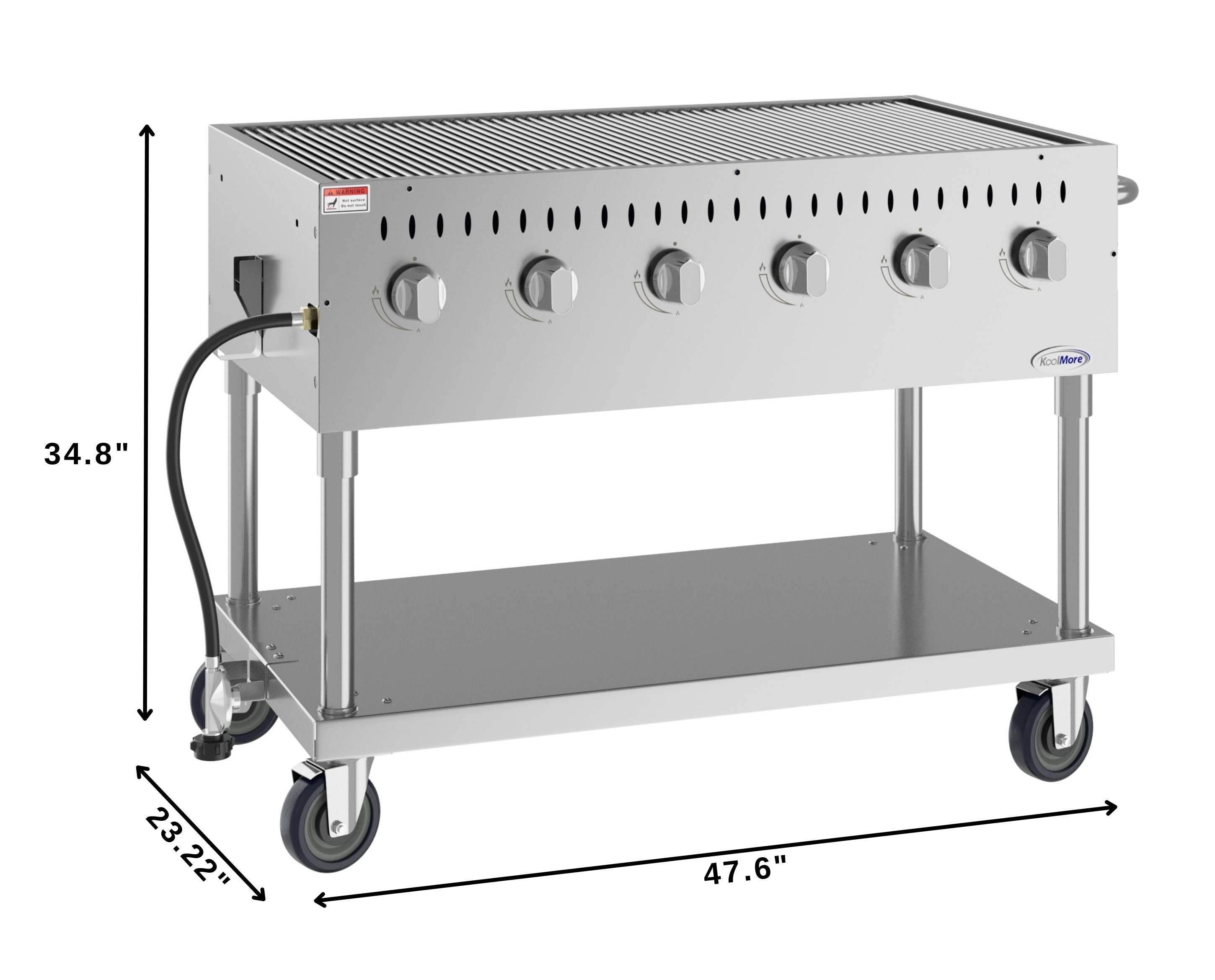 KoolMore LOW-KM-CGM-48 Gas-Grill - View #7