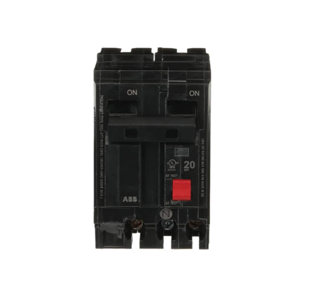 GE THQL2120GFTA Q-Line THQL 20-amp 2 -Pole GFCI Circuit Breaker