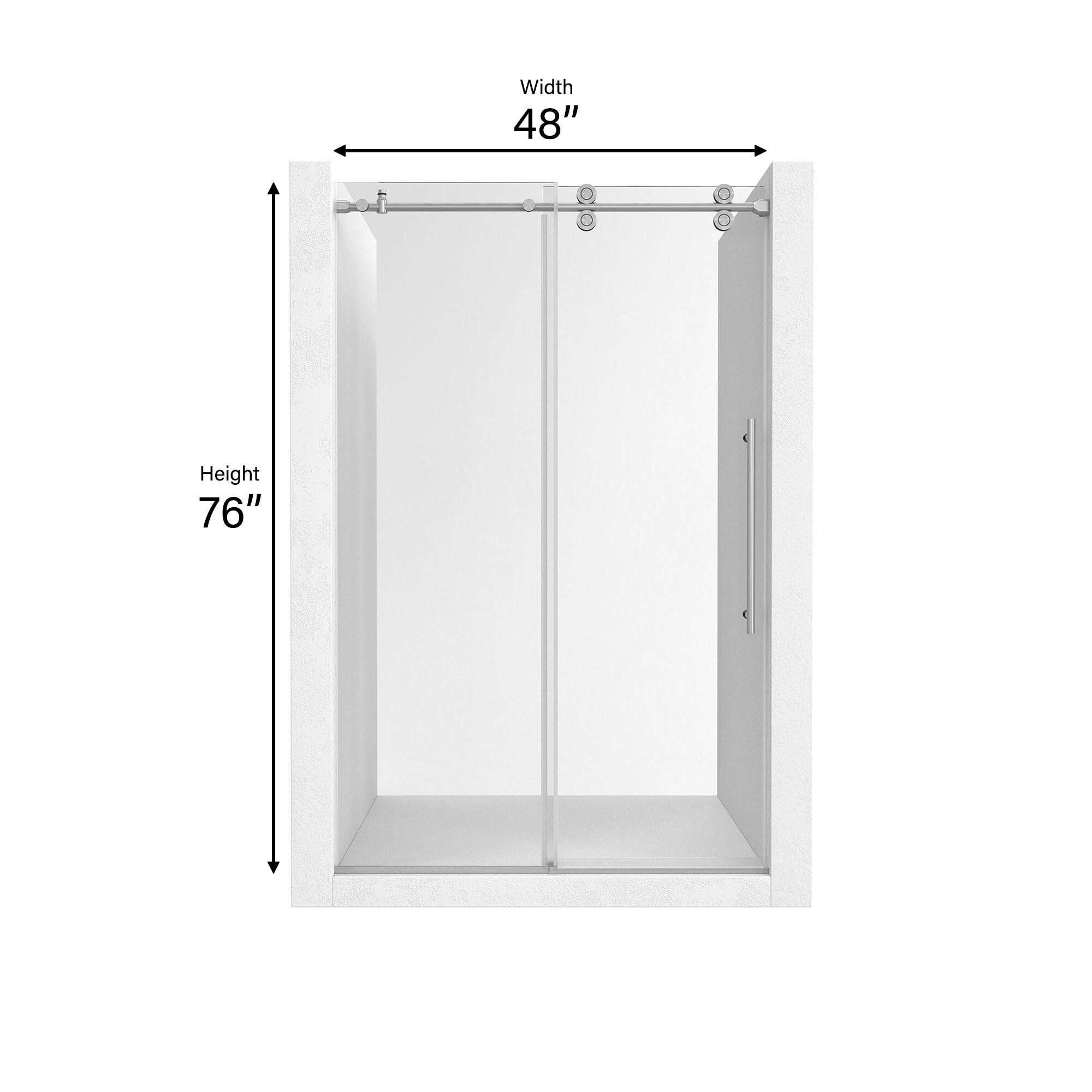 CASAINC CA-LBD5-4876BN Shower-Doors - View #4