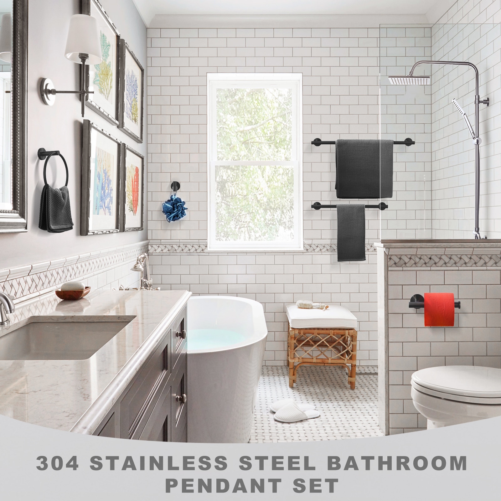 WOWOW 410016B-LW Decorative-Bath-Hardware-Kits - View #2